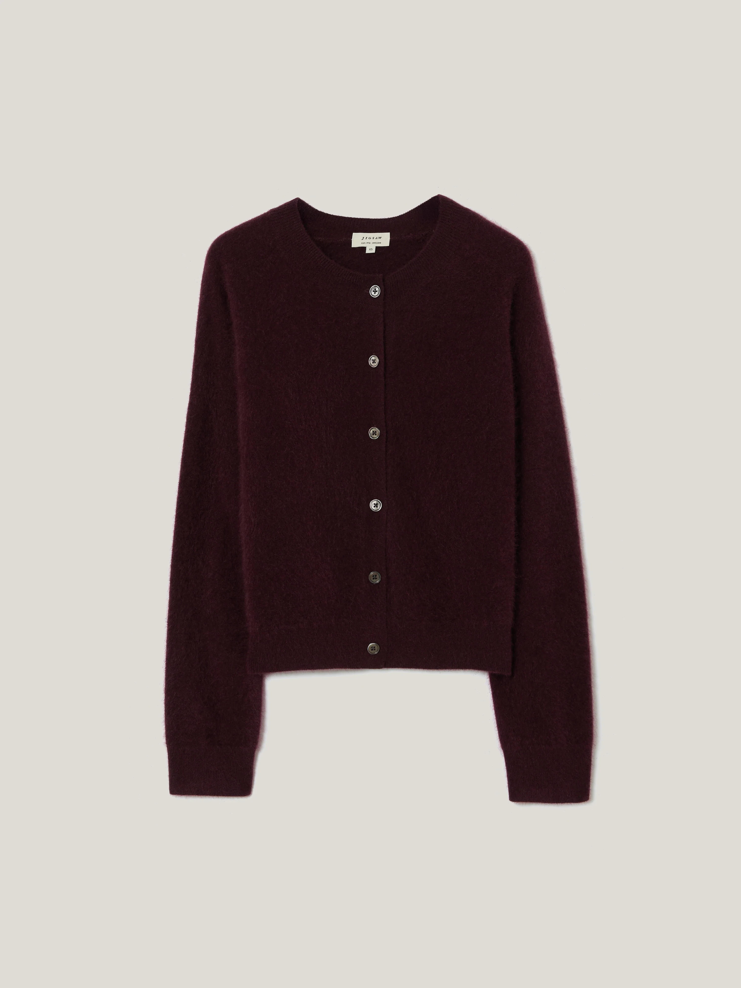 Halo Cashmere Cardigan | Purple - Image 5