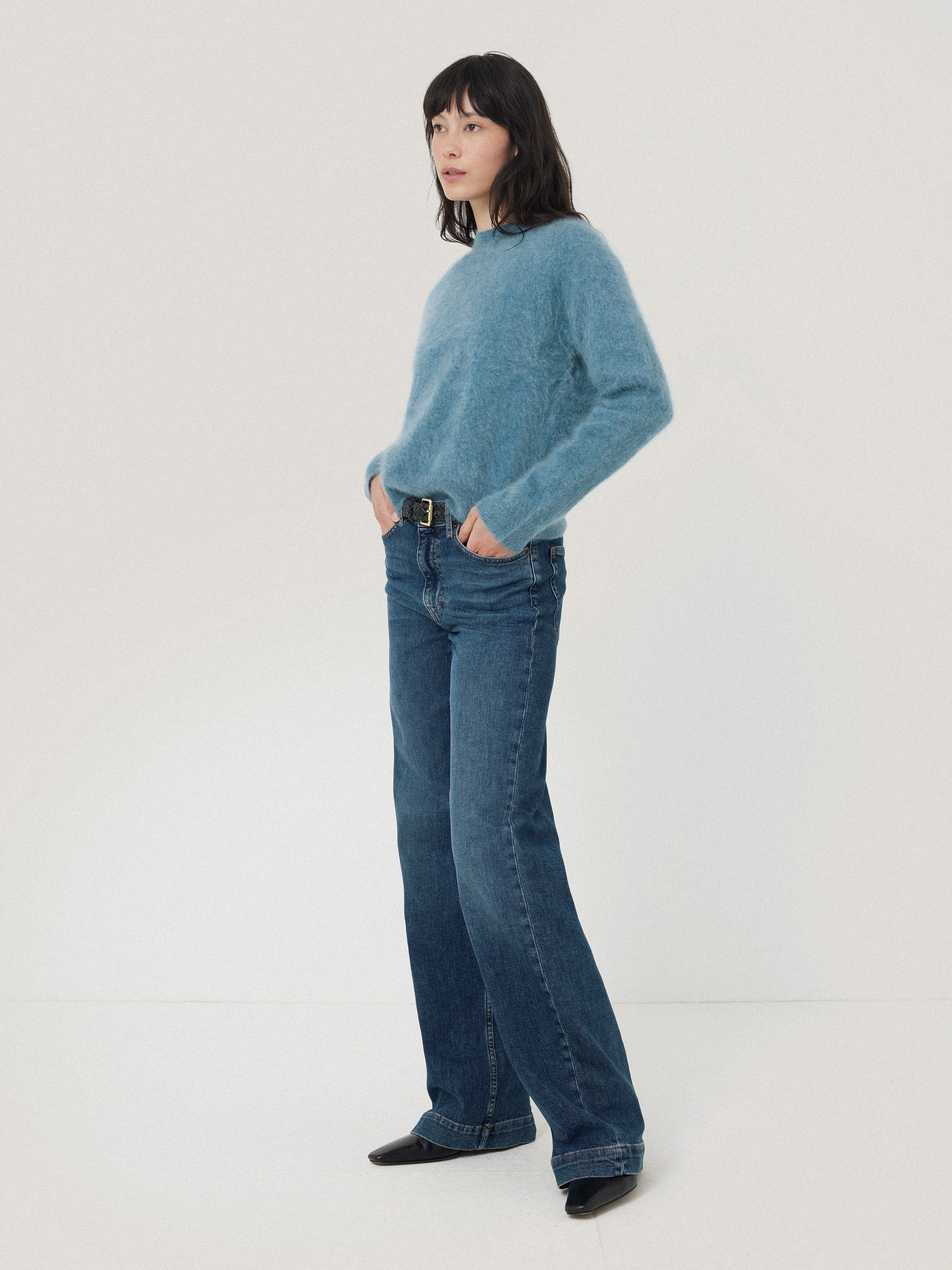 Halo Cashmere Jumper | Blue - Image 3
