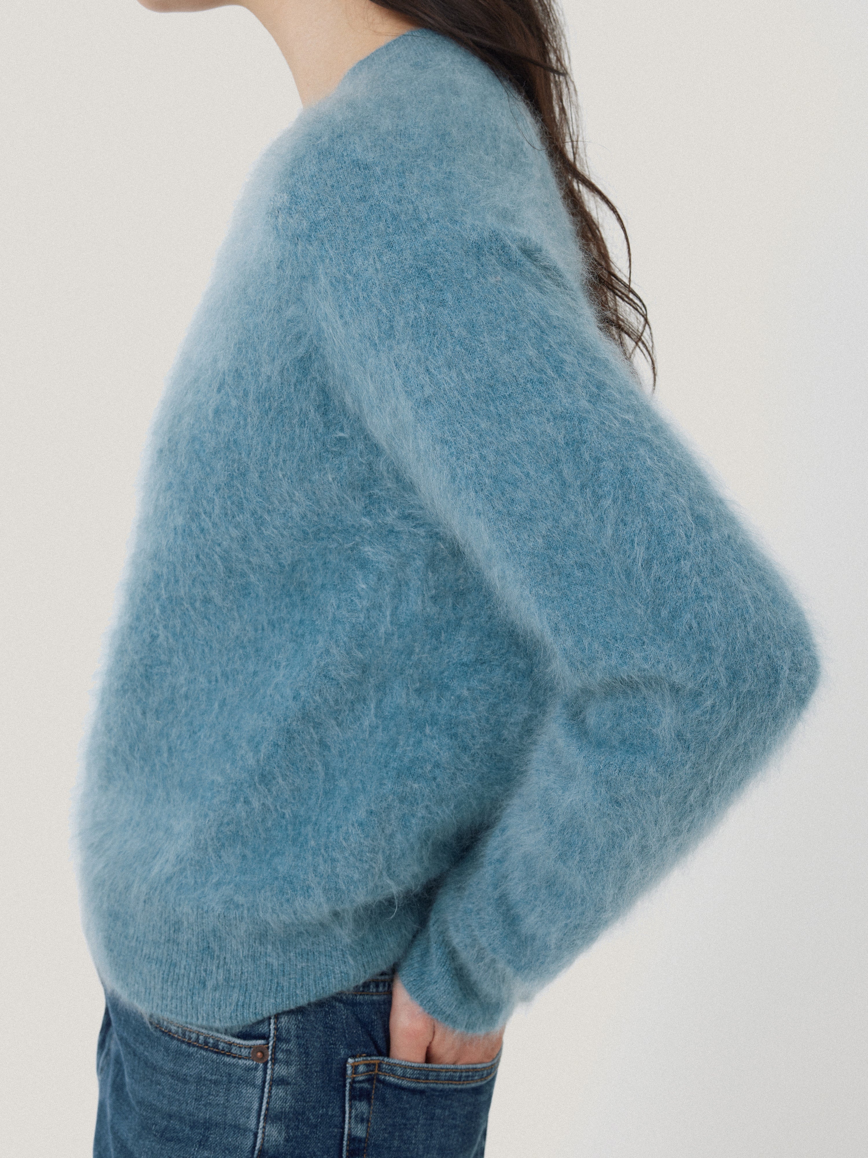 Halo Cashmere Jumper | Blue - Image 4