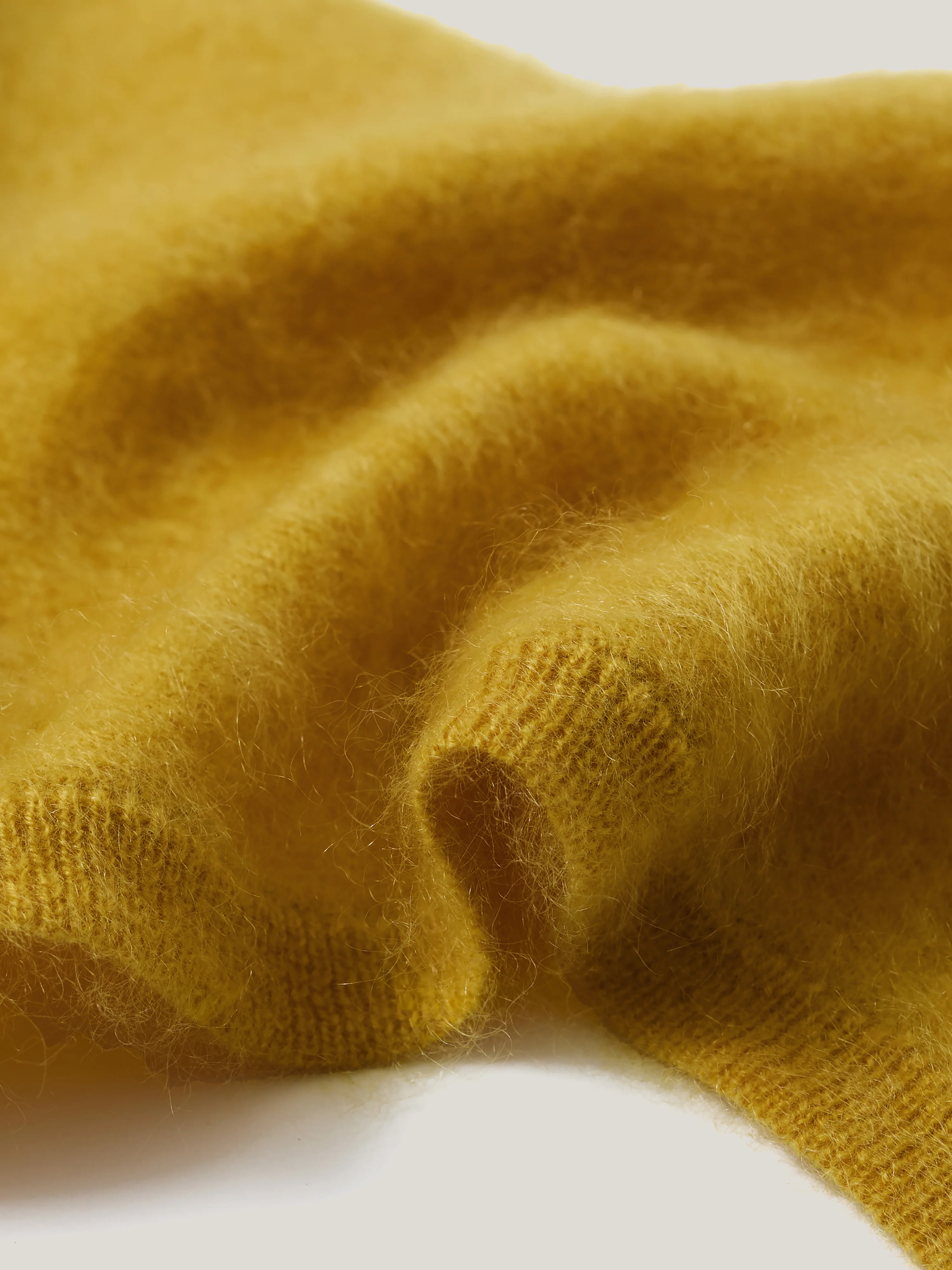 Halo Cashmere Triangle Scarf | Mustard - Image 2