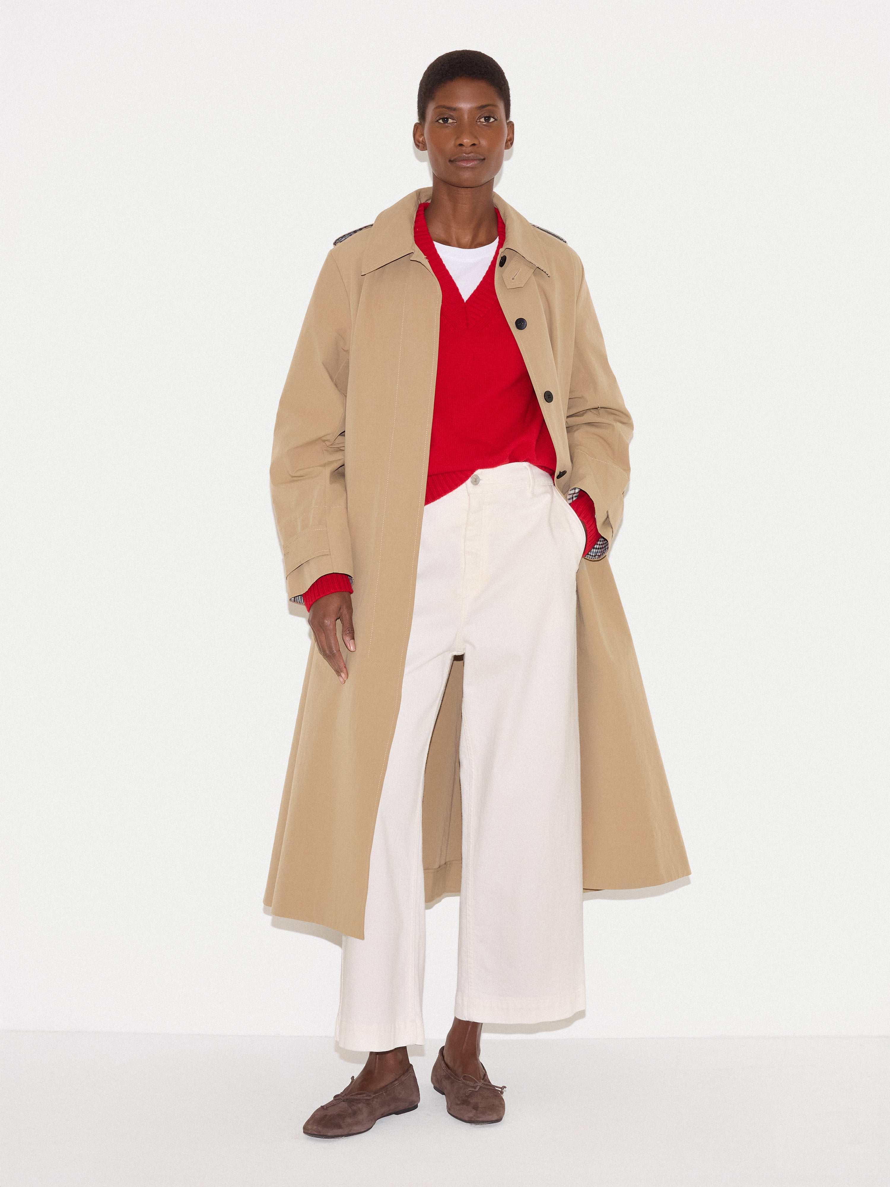 Hampstead Wide Leg Jean | White