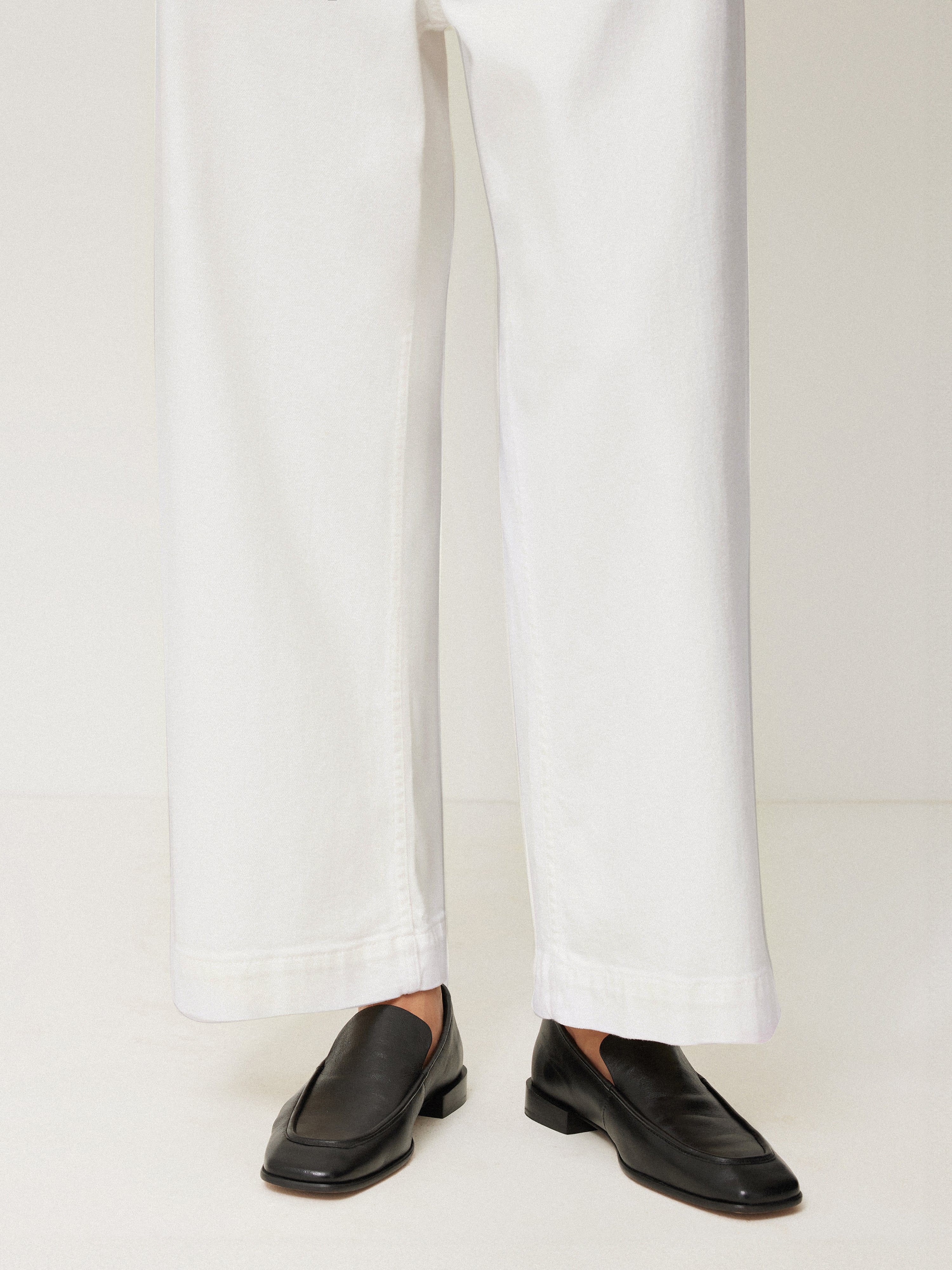 Hampstead Wide Leg Jean | White - Image 4