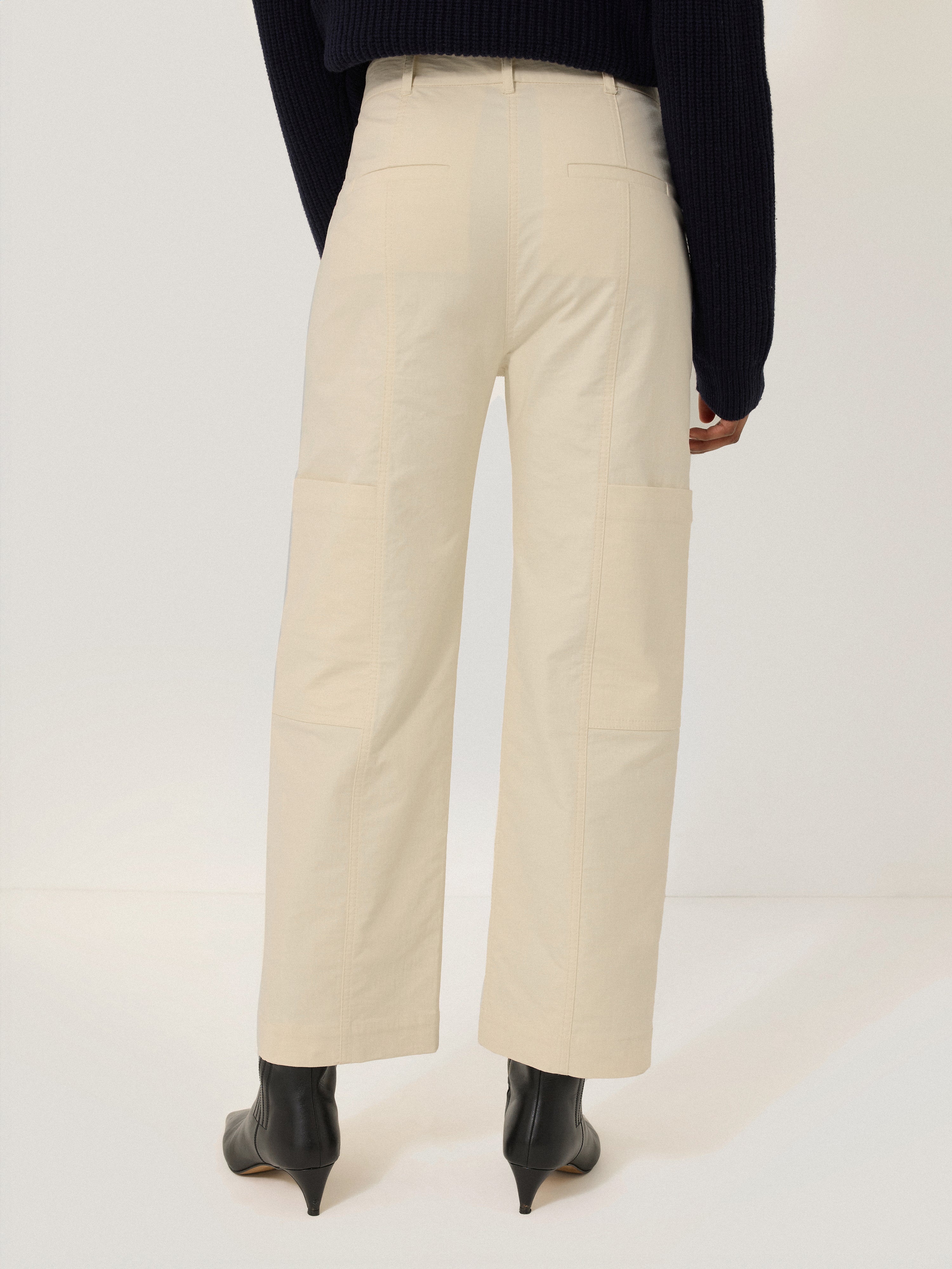 Hatton Cropped Trouser | Cream - Image 5