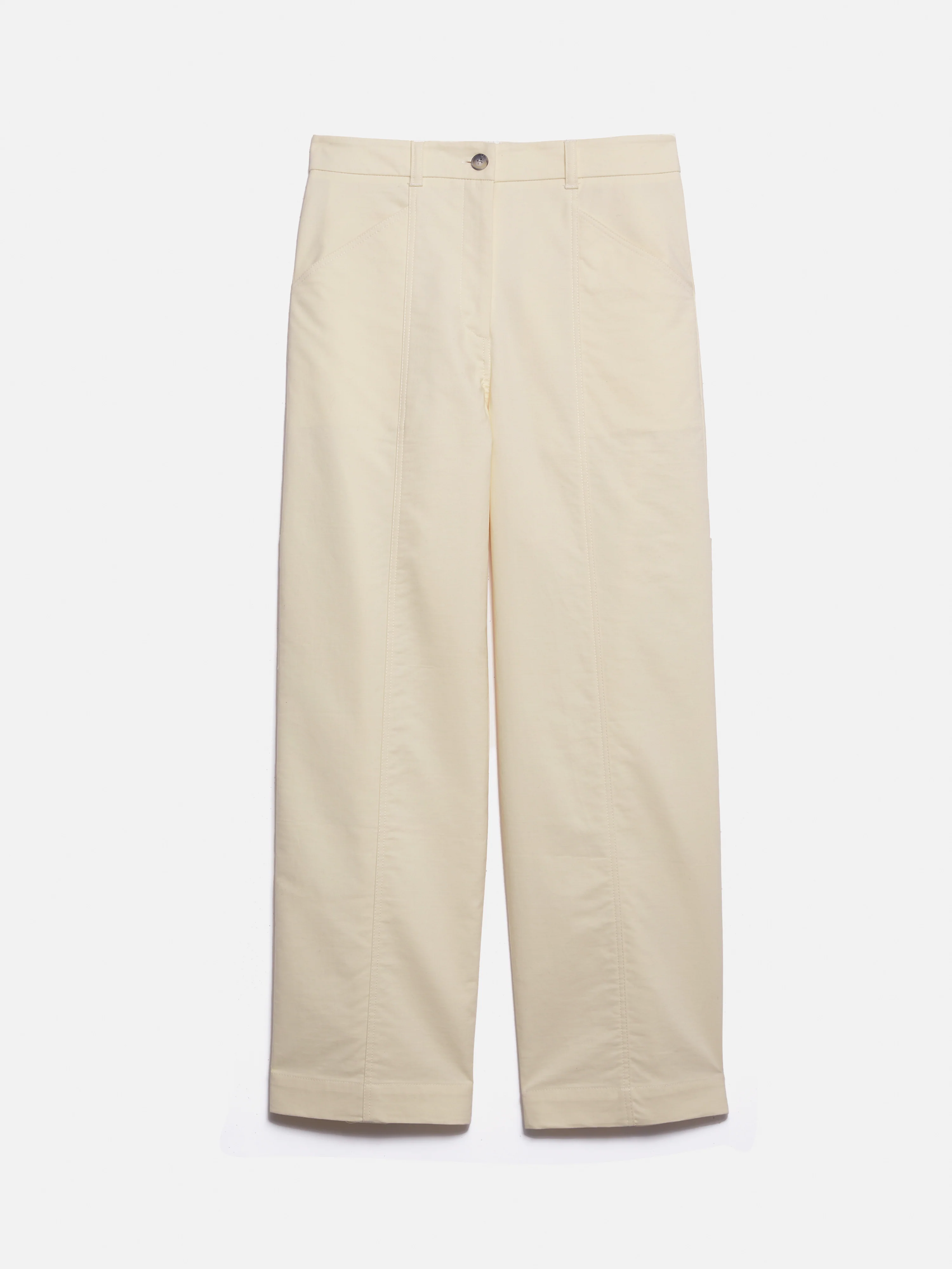 Hatton Cropped Trouser | Cream - Image 8