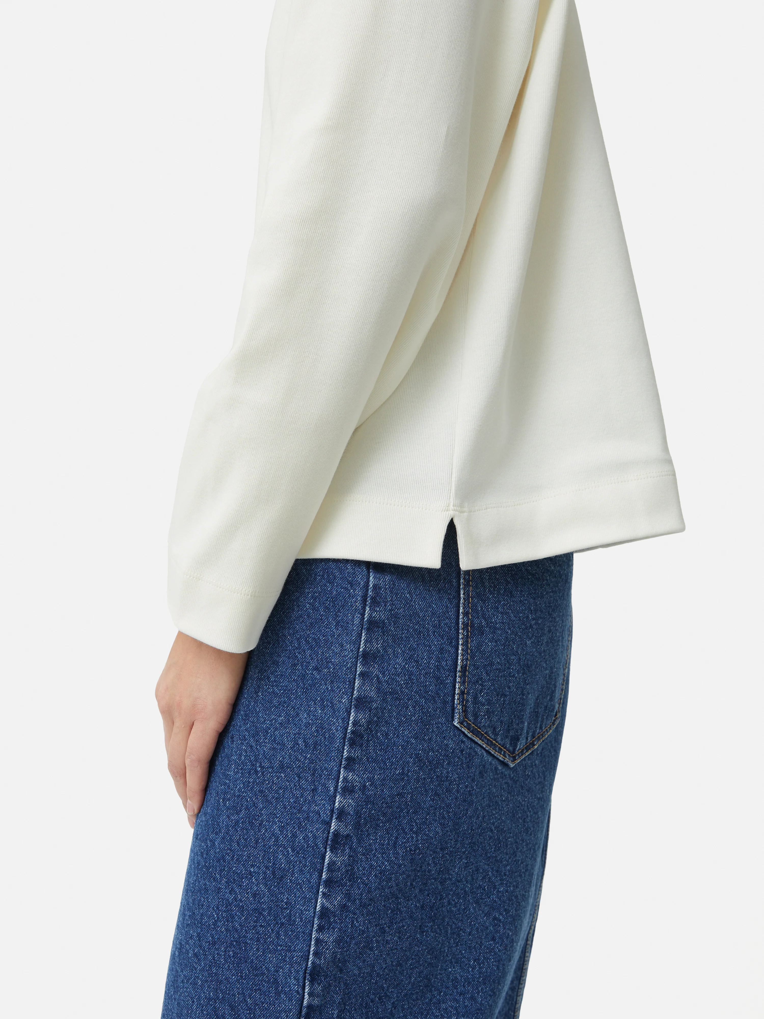 Heavy Cotton Sweatshirt | Cream - Image 4