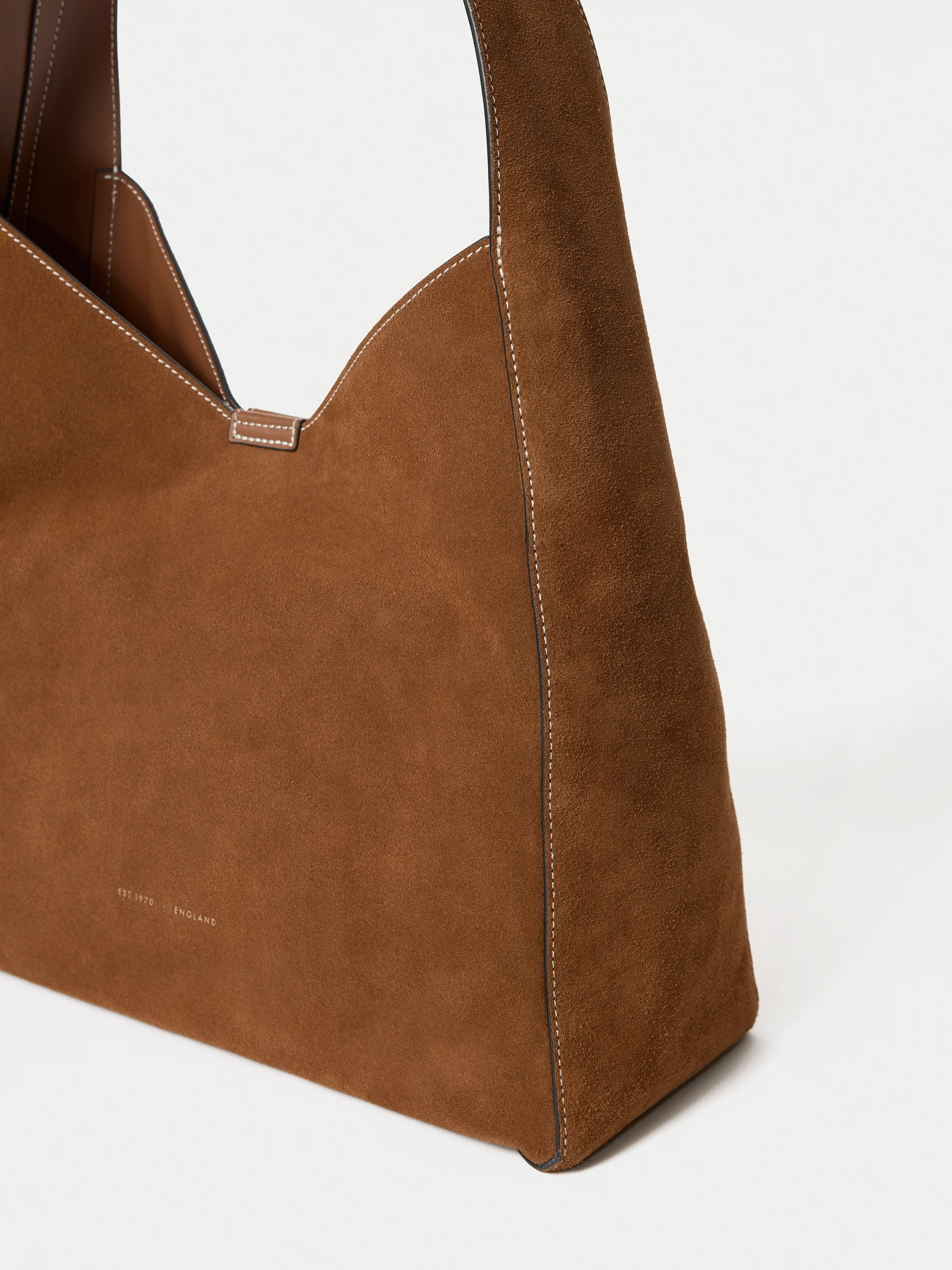 Heckfield Suede Tote | Light Tan - Image 3