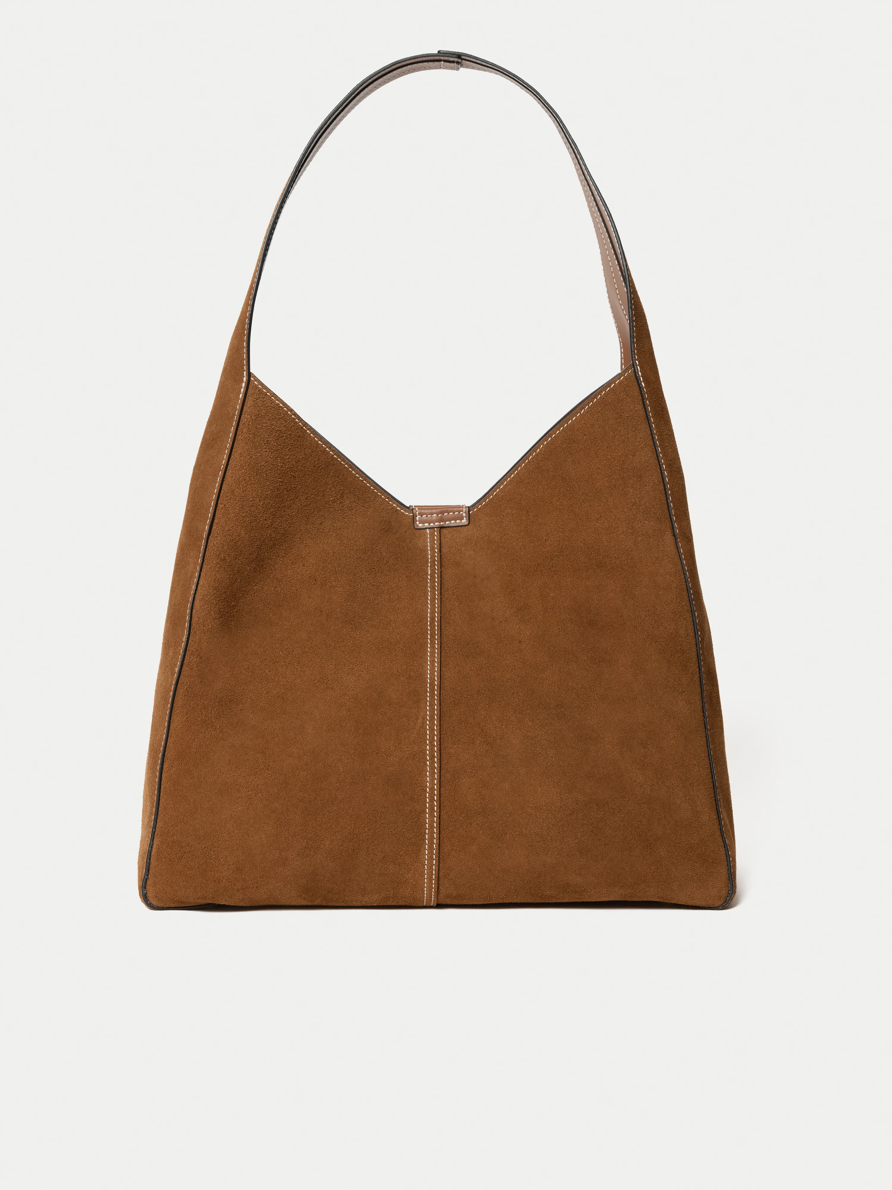 Heckfield Suede Tote | Light Tan - Image 5