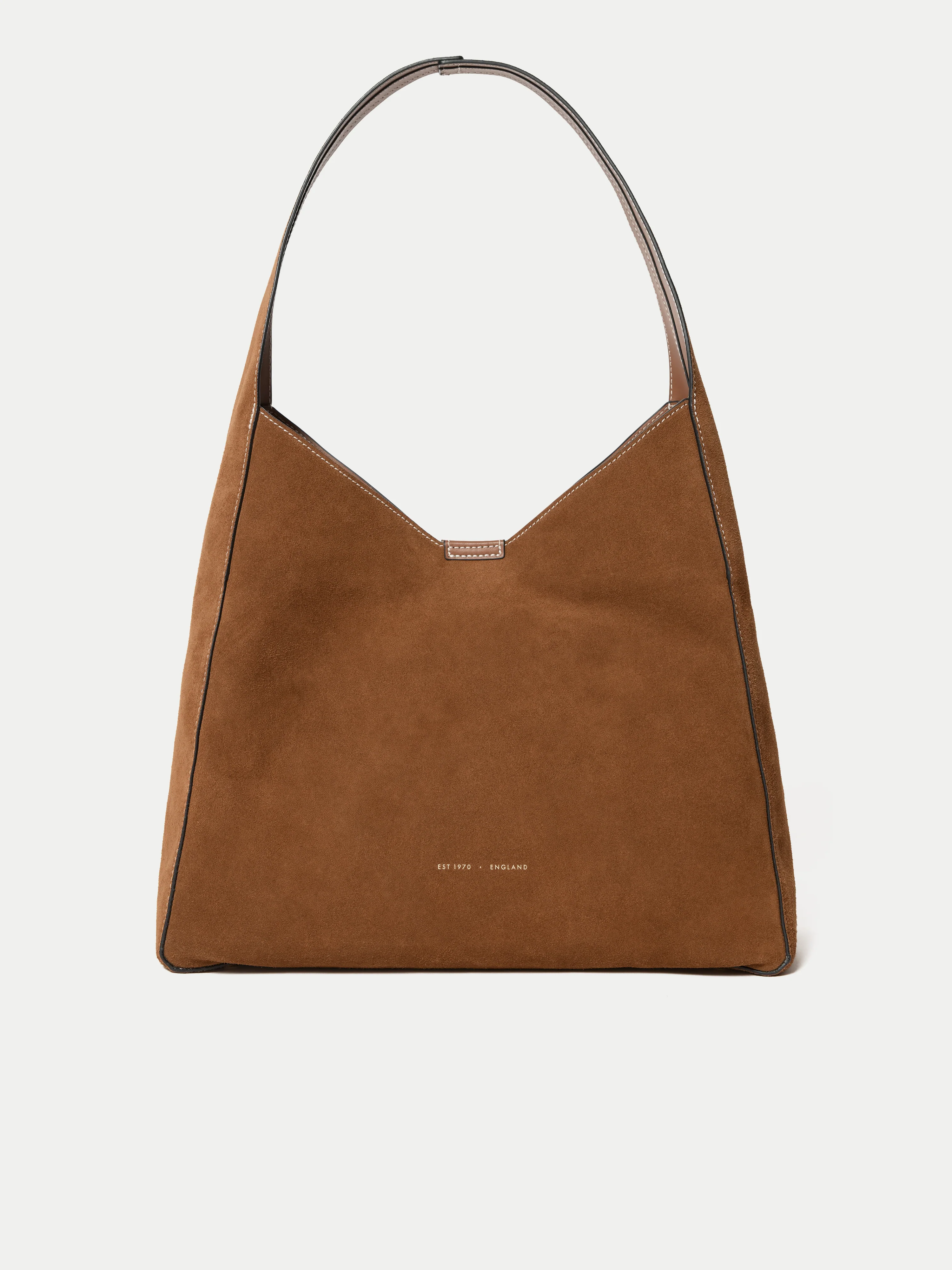 Heckfield Suede Tote | Light Tan - Image 6