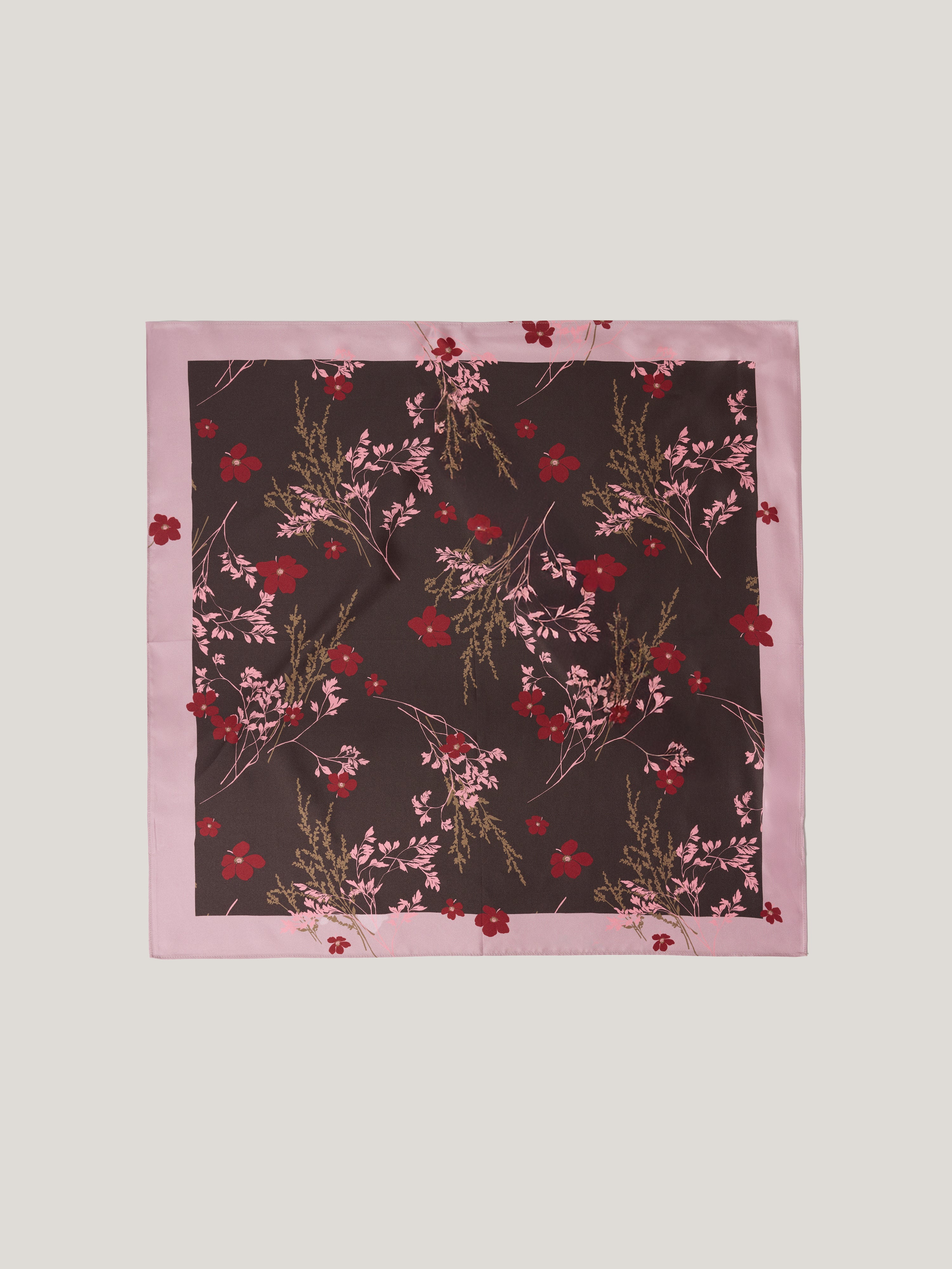 Heritage Chinoiserie Silk Scarf | Pink - Image 4