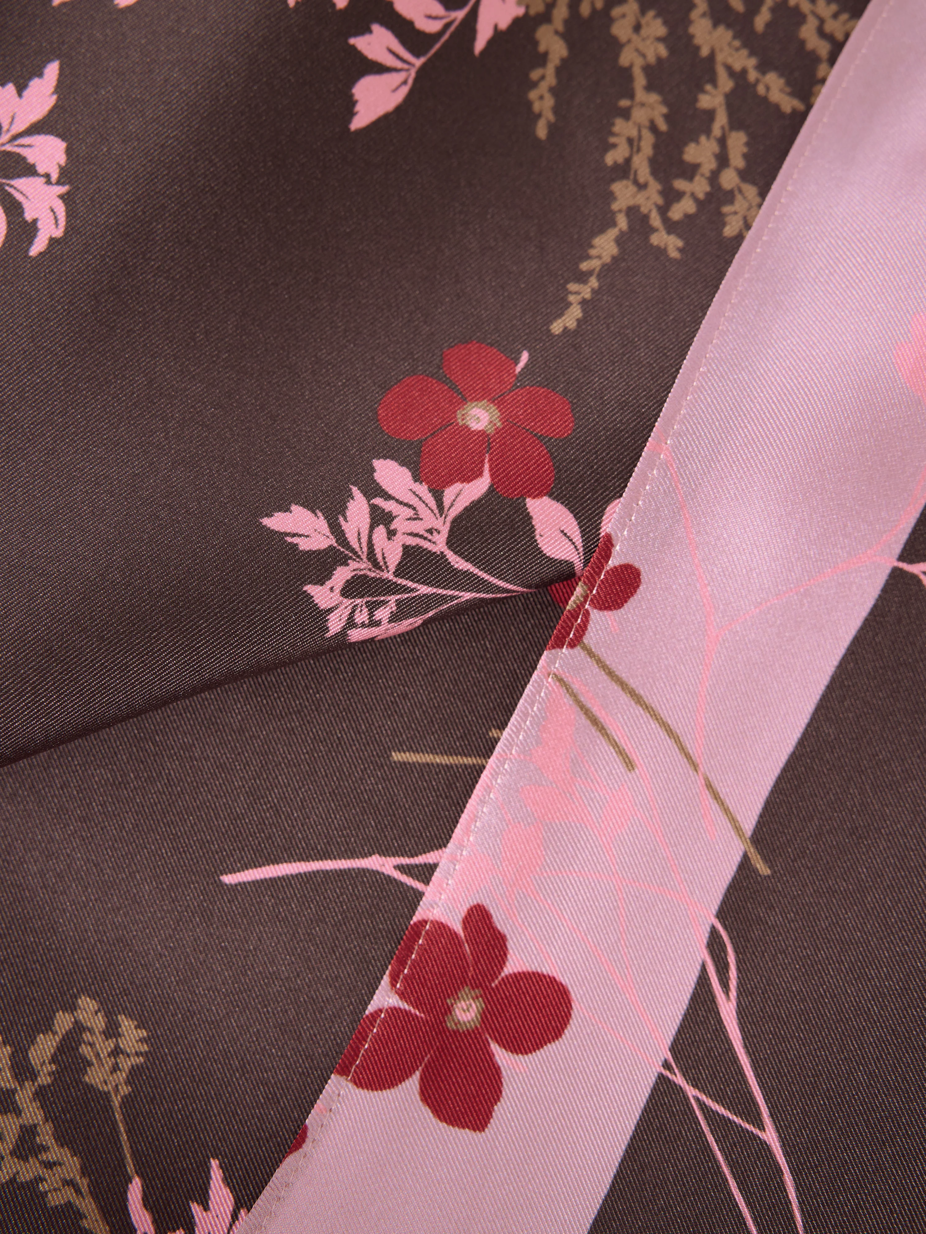 Heritage Chinoiserie Silk Scarf | Pink - Image 5