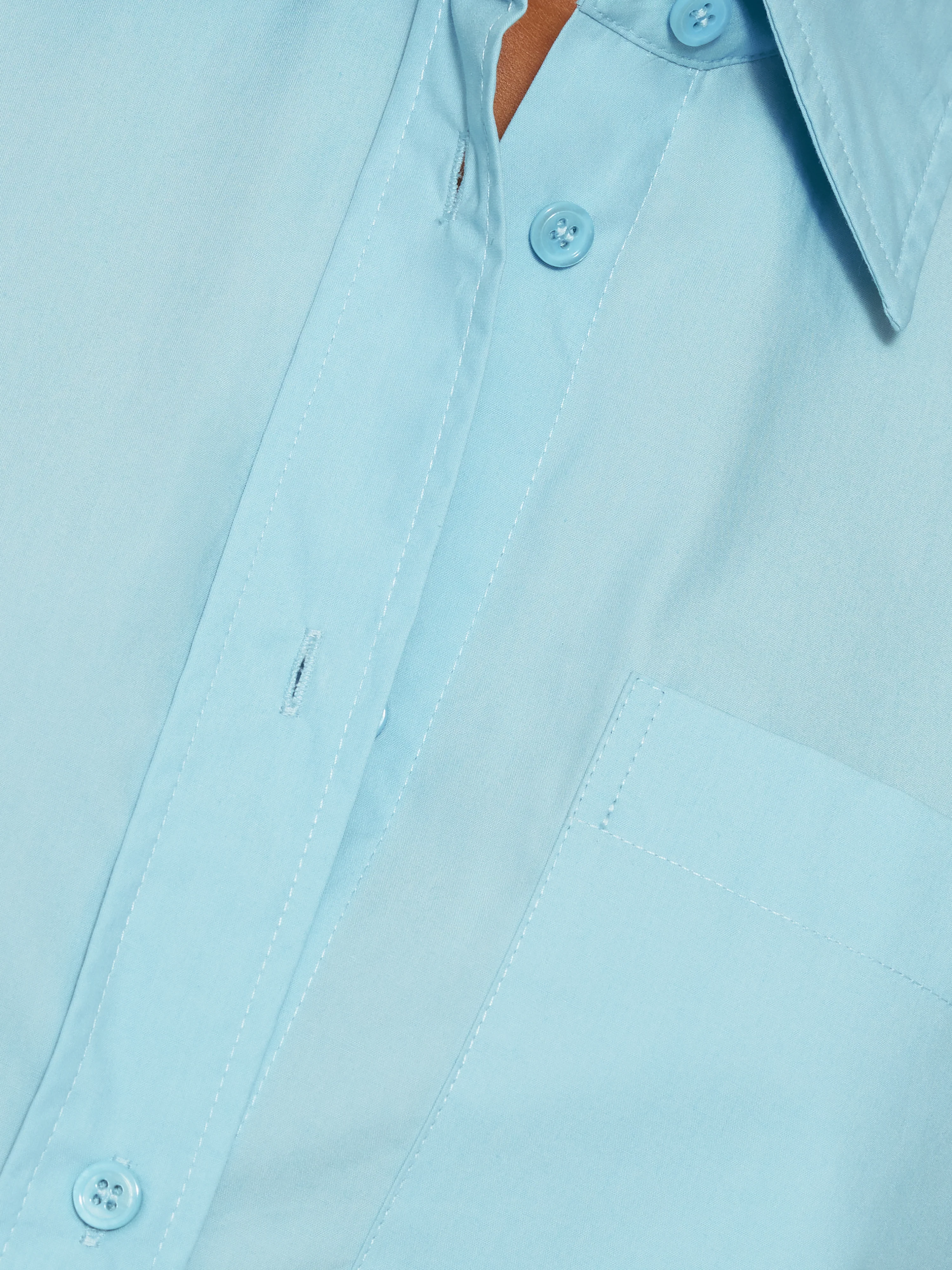 Heritage Cotton Relaxed Shirt | Blue - Image 7