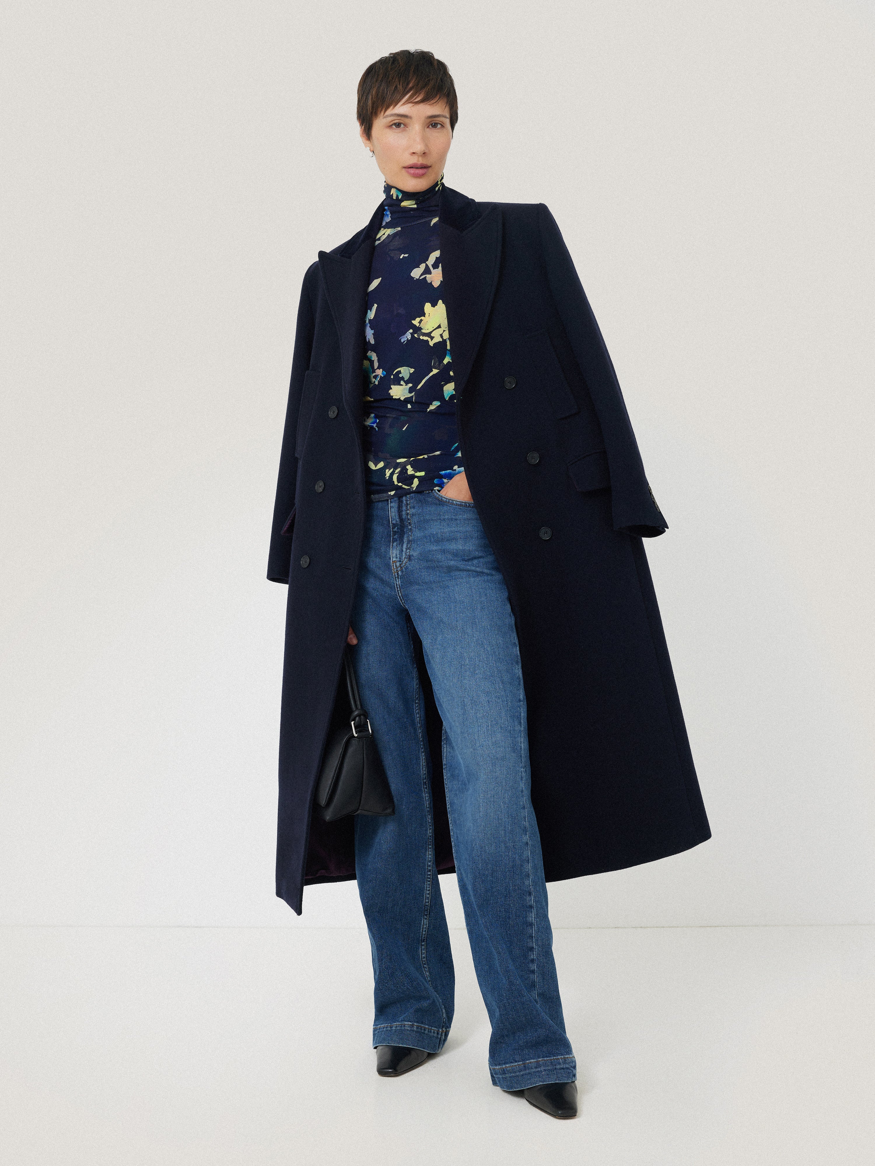 Hidden Floral Jersey Polo | Navy - Image 5