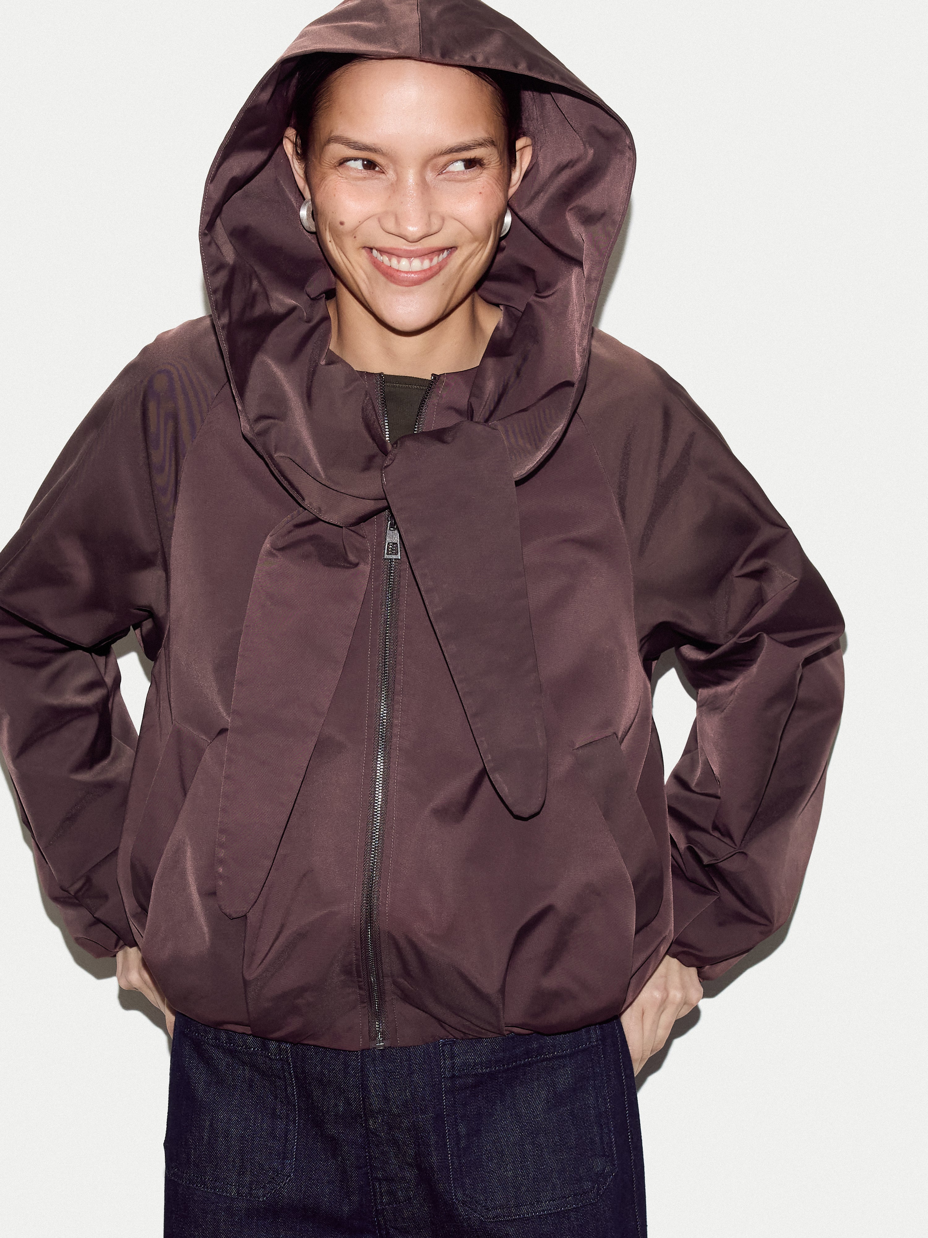 Hooded Bomber Jacket | Purple - Image 5