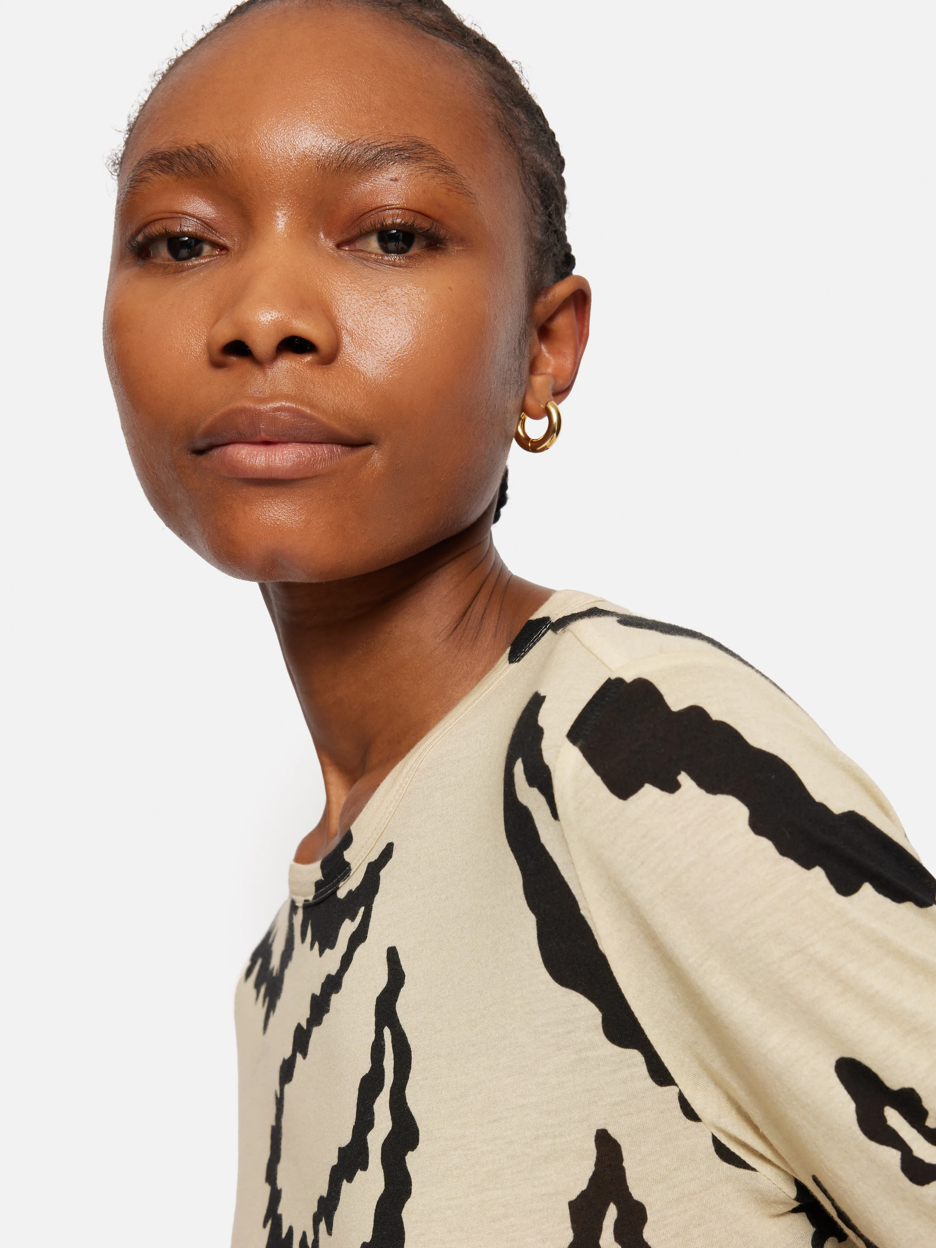 Hydra Coral Cotton Top | Cream - Image 2