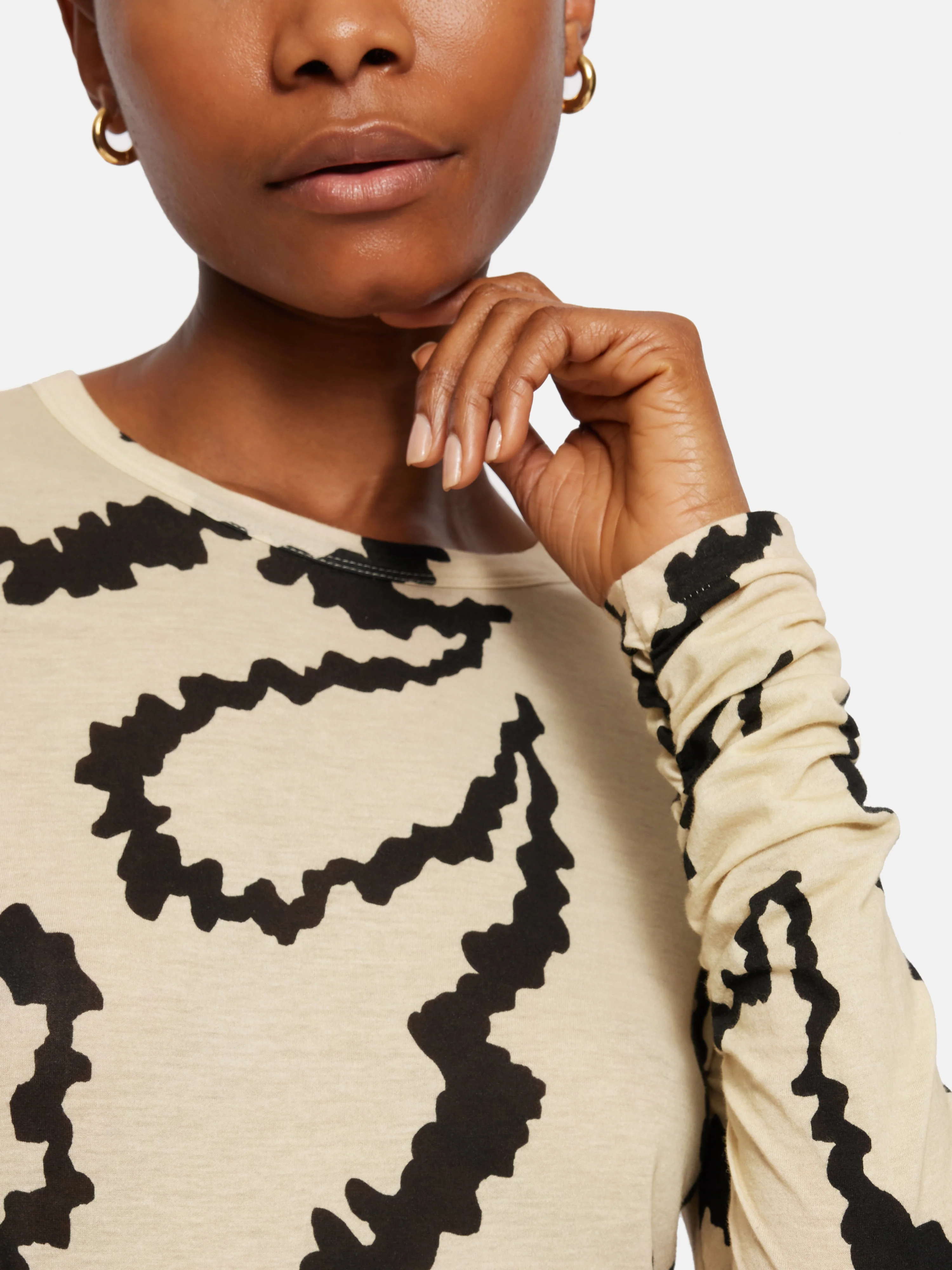 Hydra Coral Cotton Top | Cream - Image 4