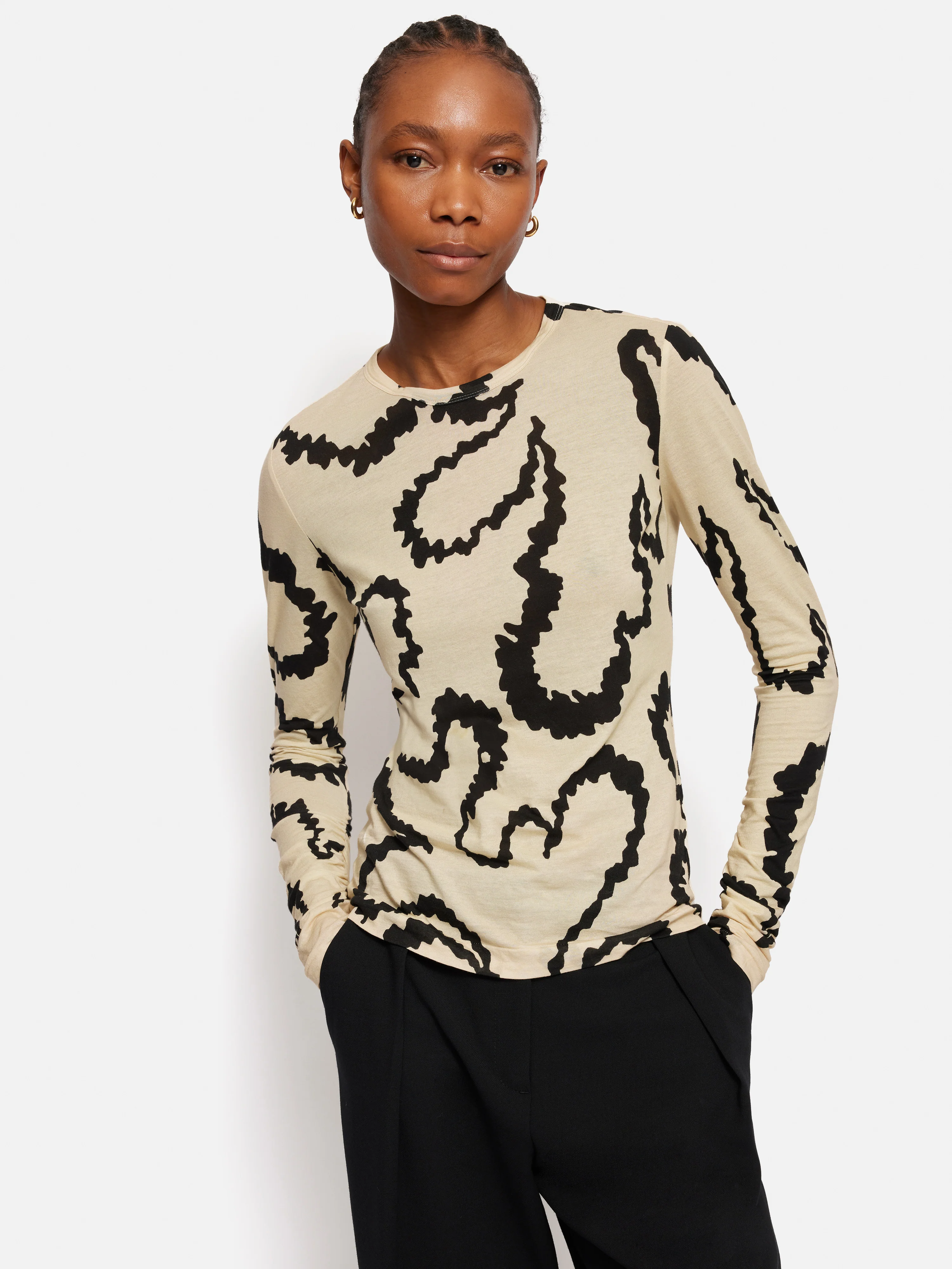Hydra Coral Cotton Top | Cream - Image 6