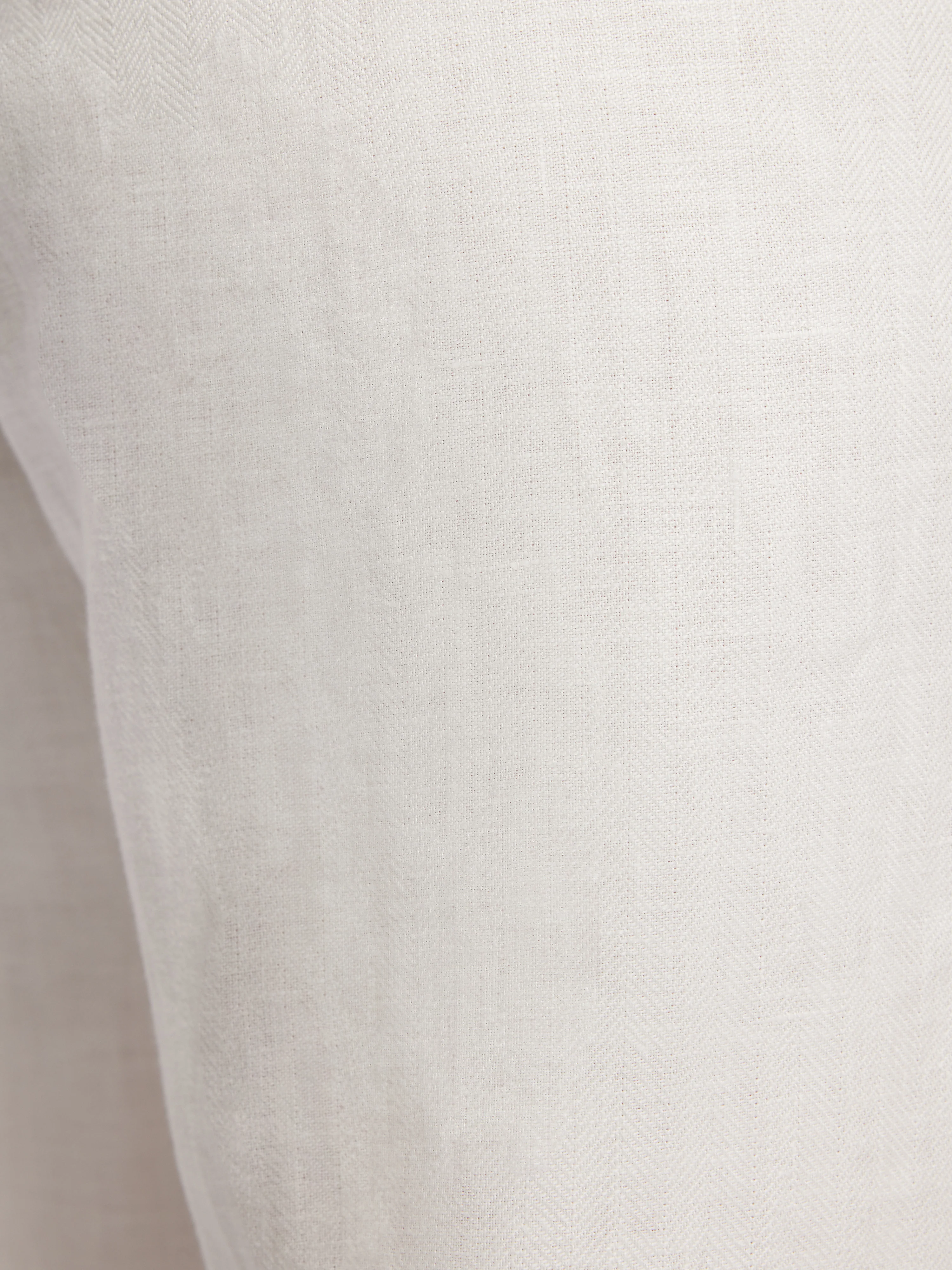 Irish Linen Herringbone Palazzo | White - Image 8