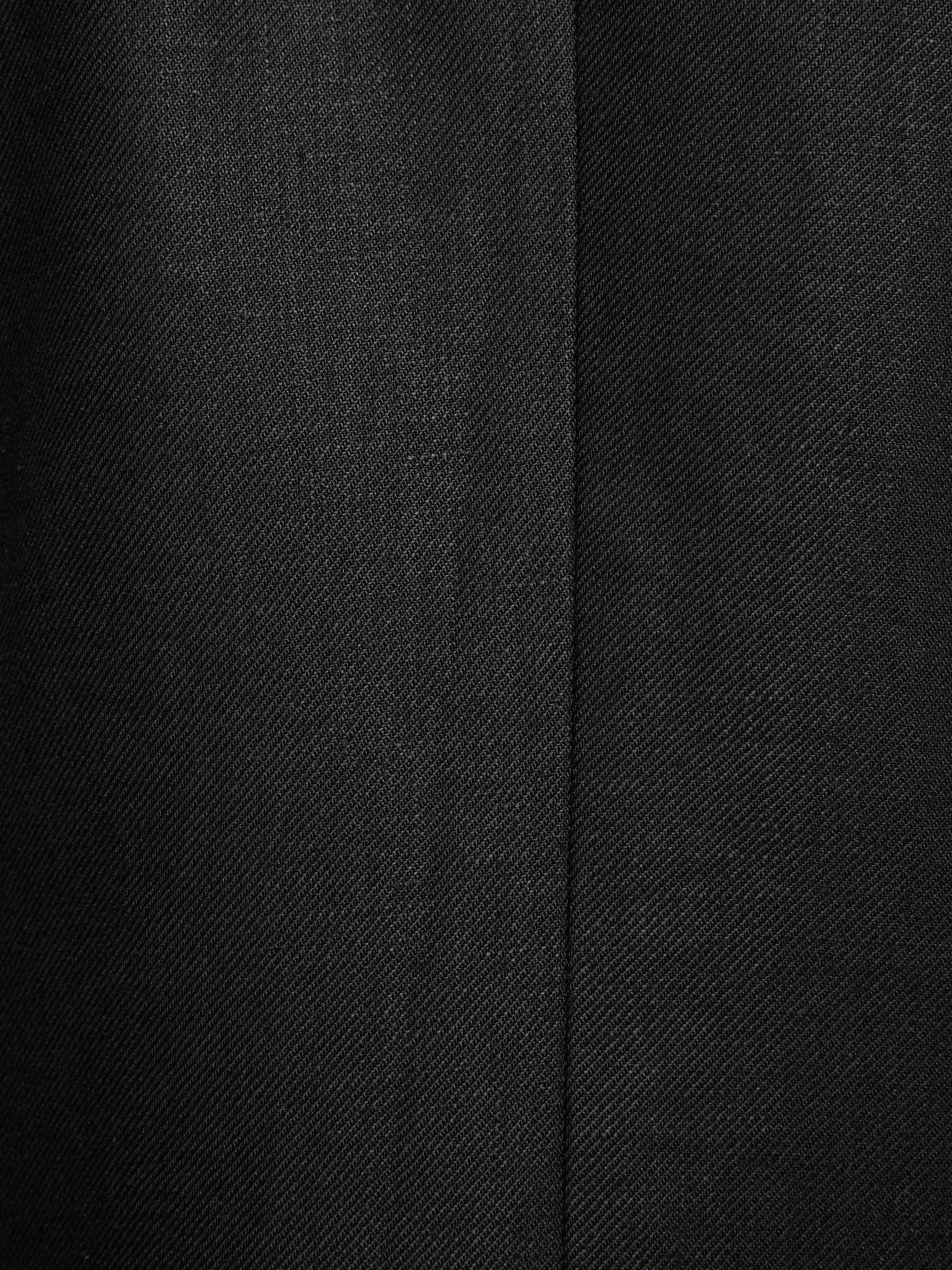 Irish Linen Twill Gibson Jacket | Black - Image 8