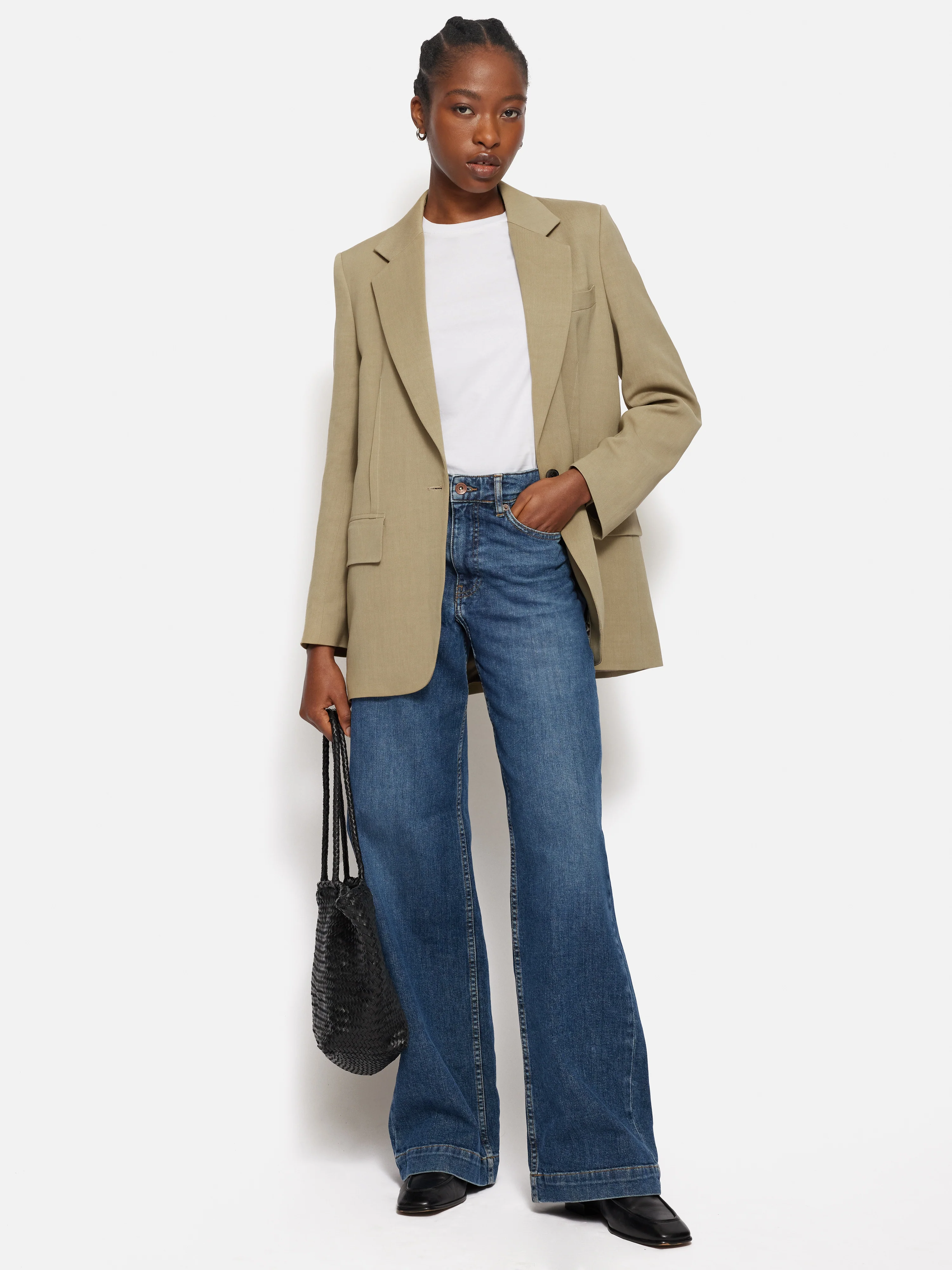 Italian Linen Gibson Blazer | Sand - Image 7
