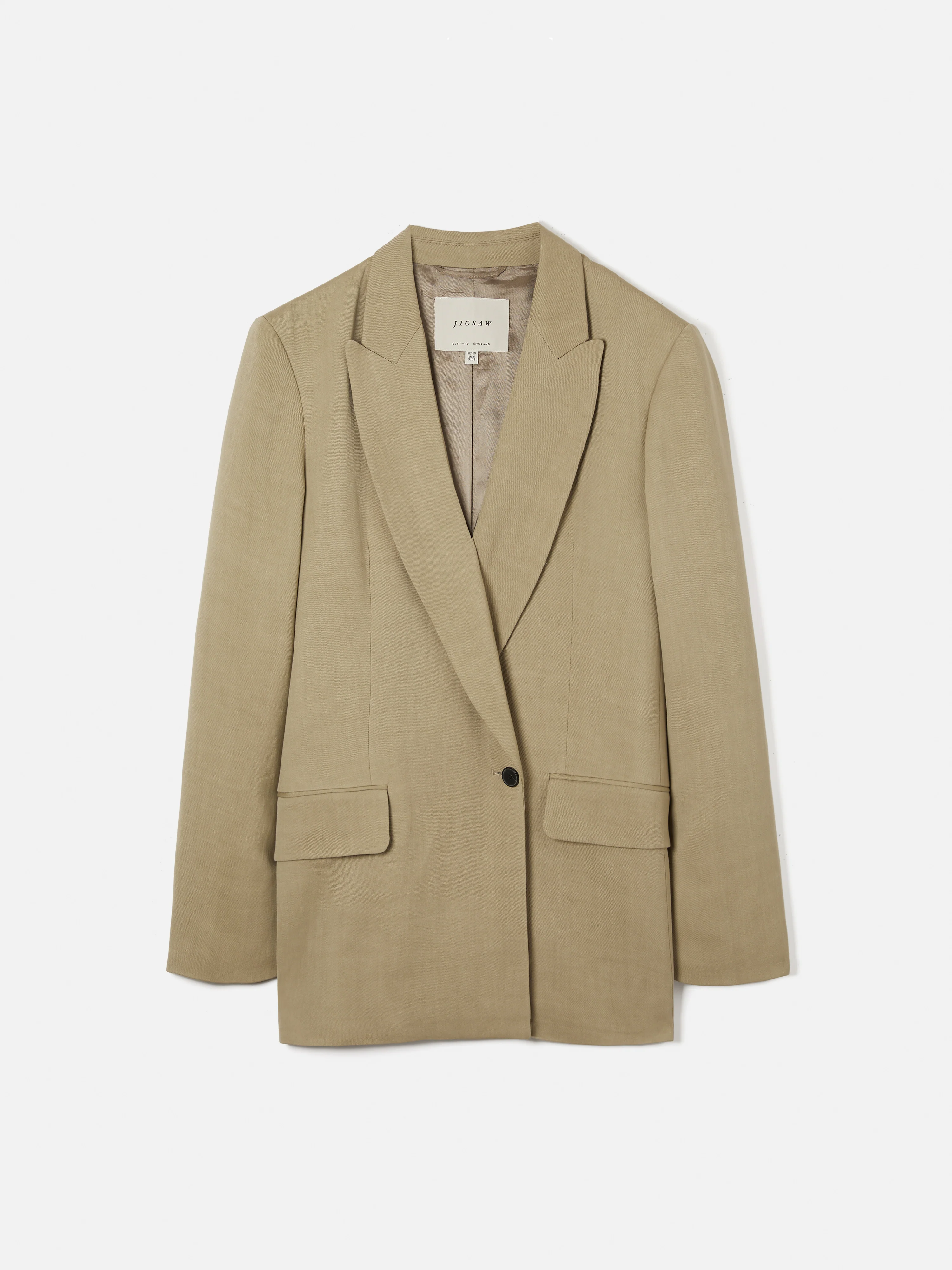 Italian Linen Gibson Blazer | Sand - Image 9