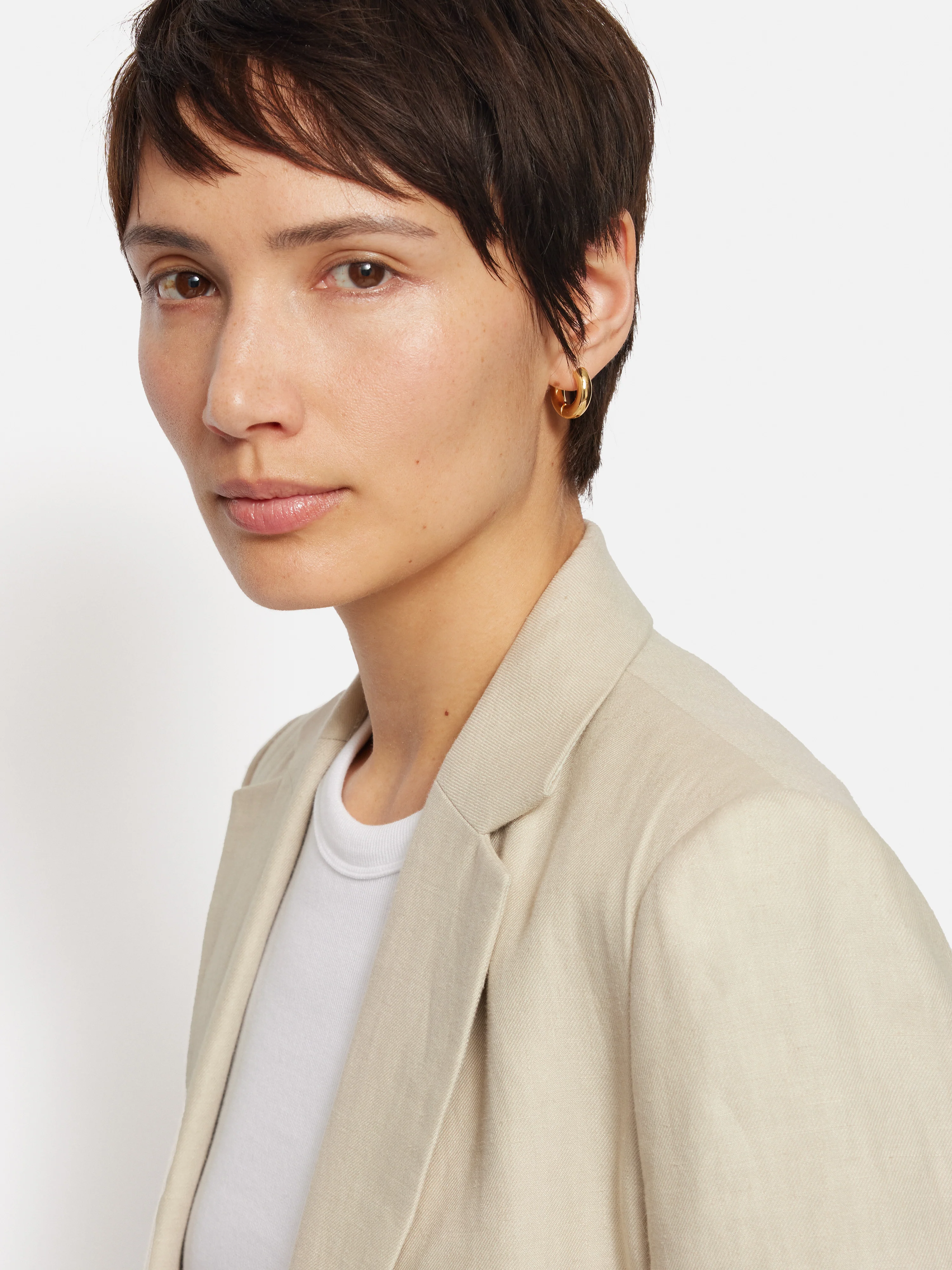 Italian Linen Knox Blazer | Stone - Image 2