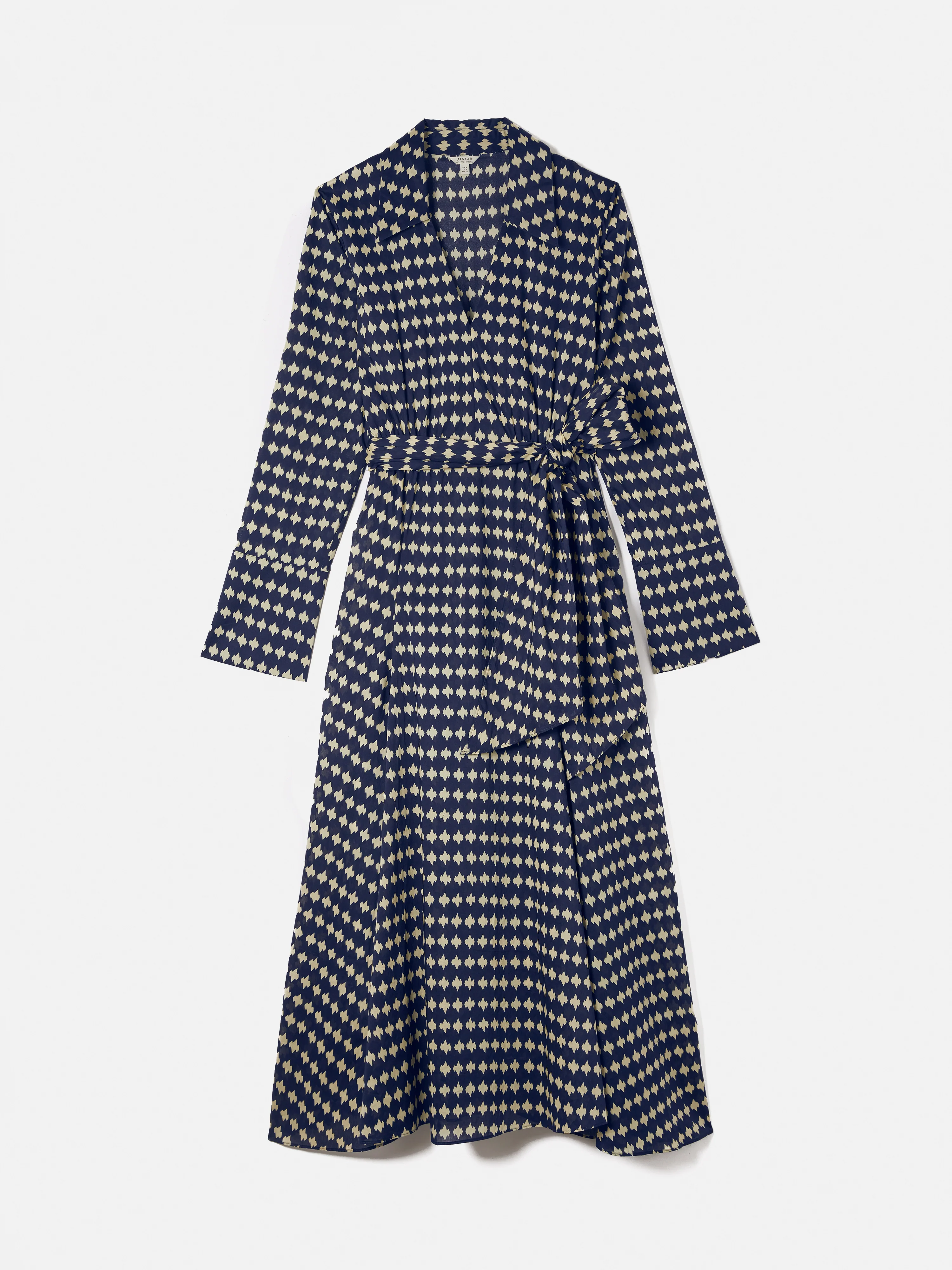 Japanese Geo Shirt Dress | Indigo - Image 7