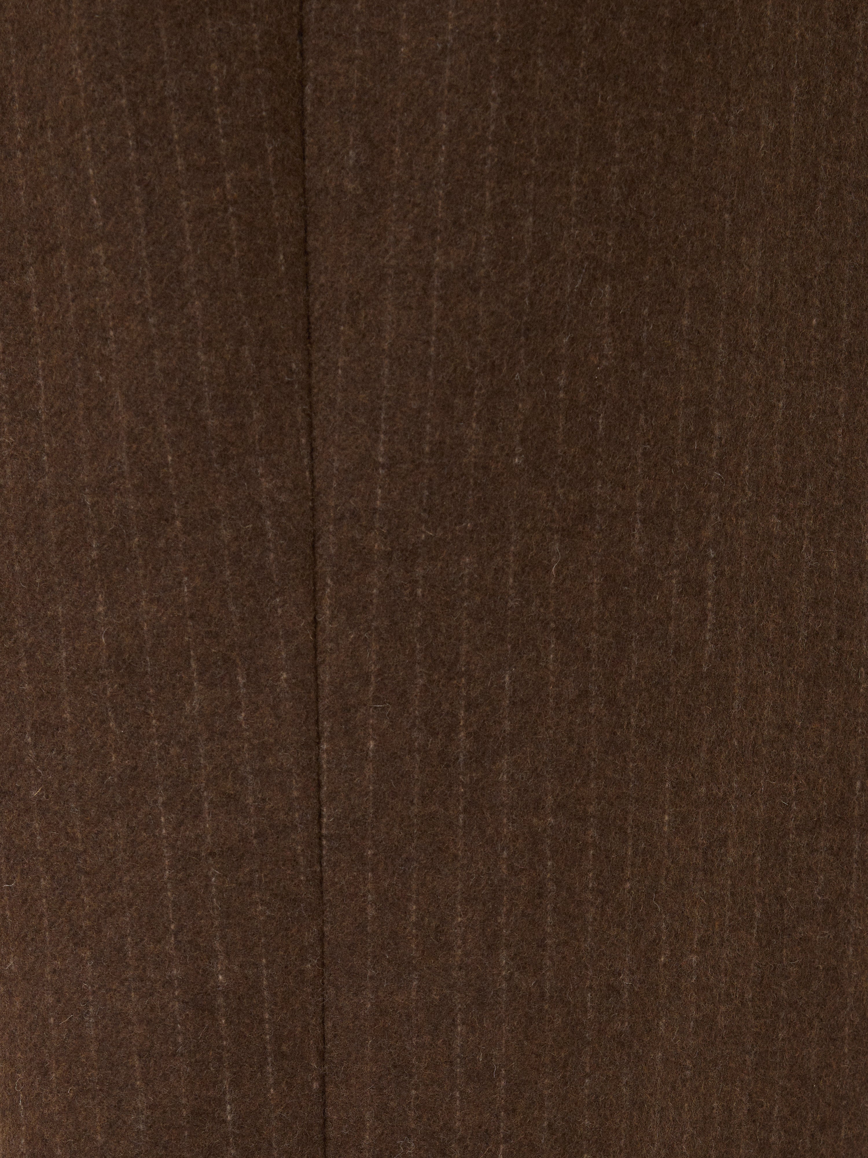Kemp Wool Pinstripe Trouser | Brown - Image 6