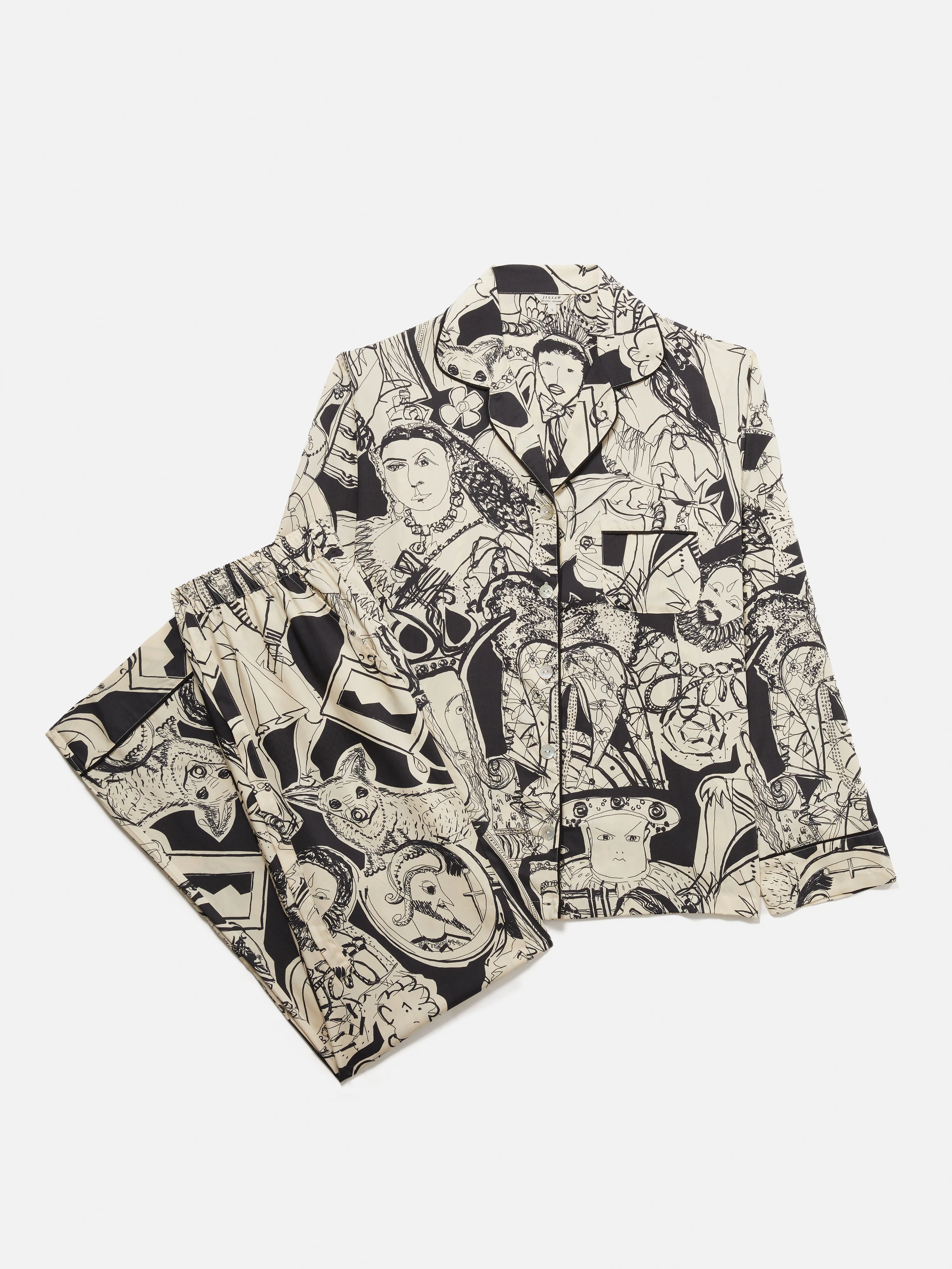 Kings & Queens Pyjama | Monochrome - Image 7