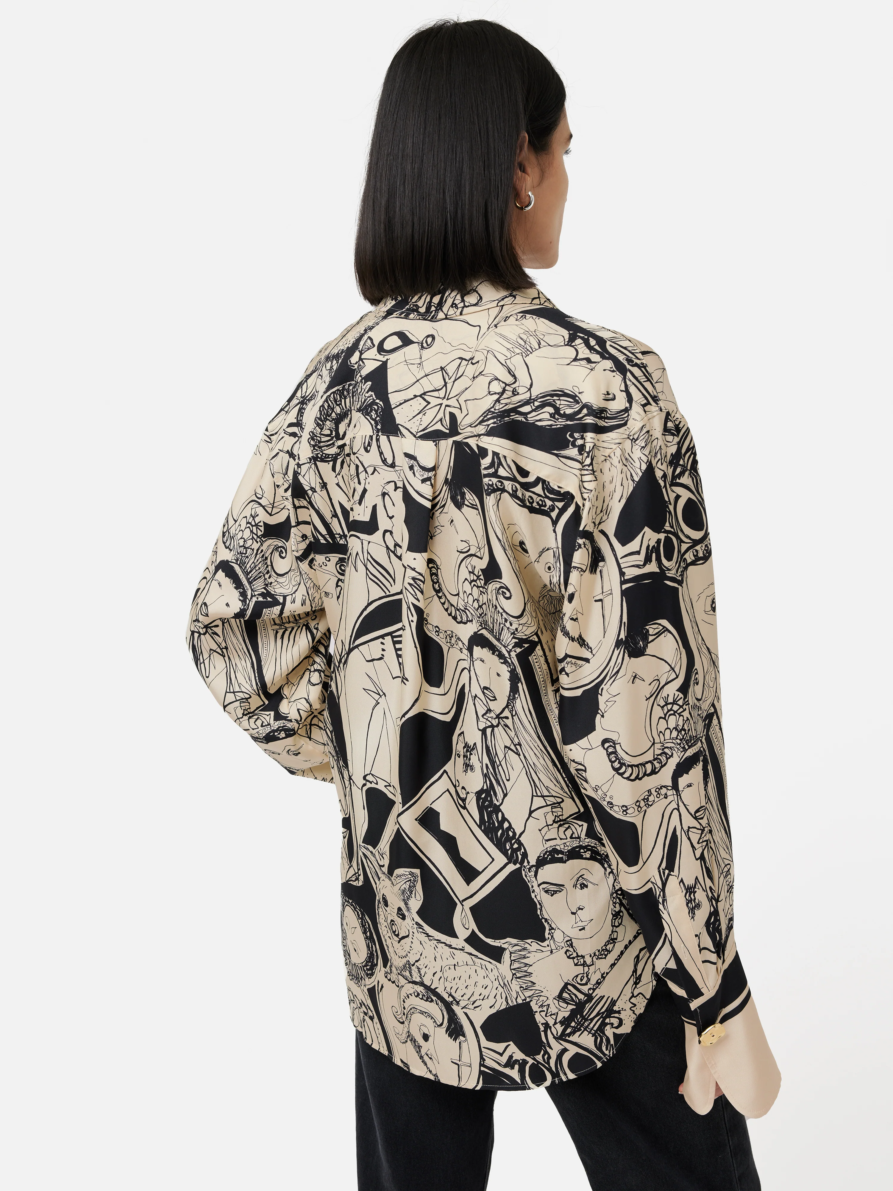 Kings & Queens Silk Shirt | Monochrome - Image 5