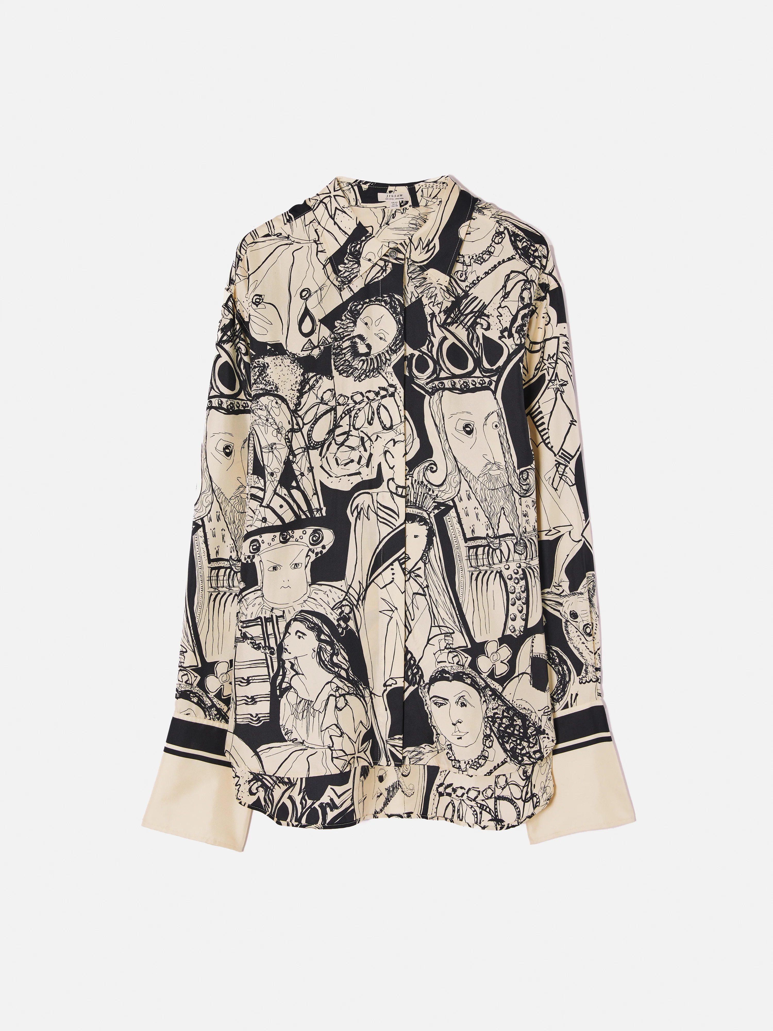 Kings & Queens Silk Shirt | Monochrome - Image 7