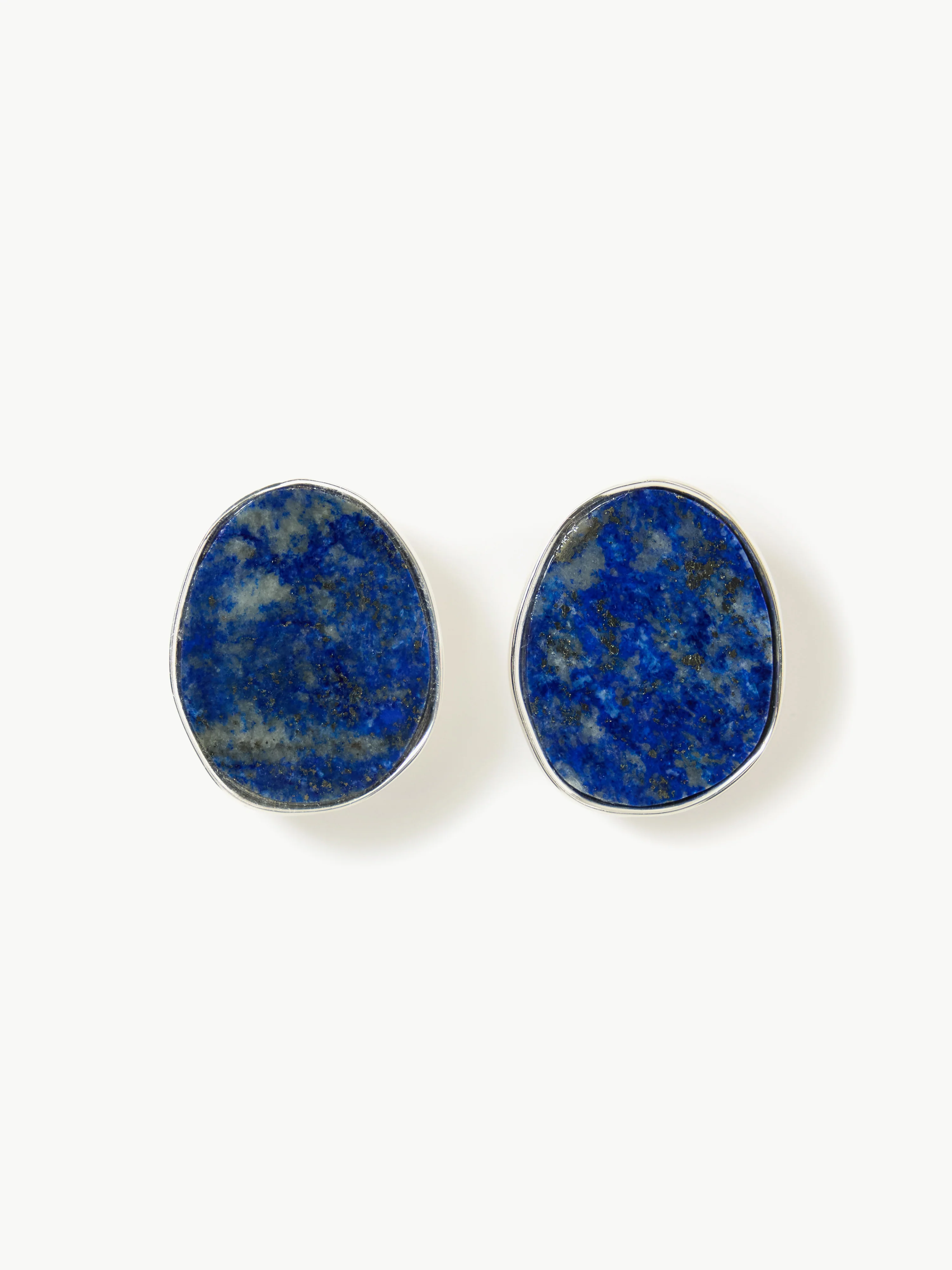 Lapis Disc Earring | BLUE - Image 2