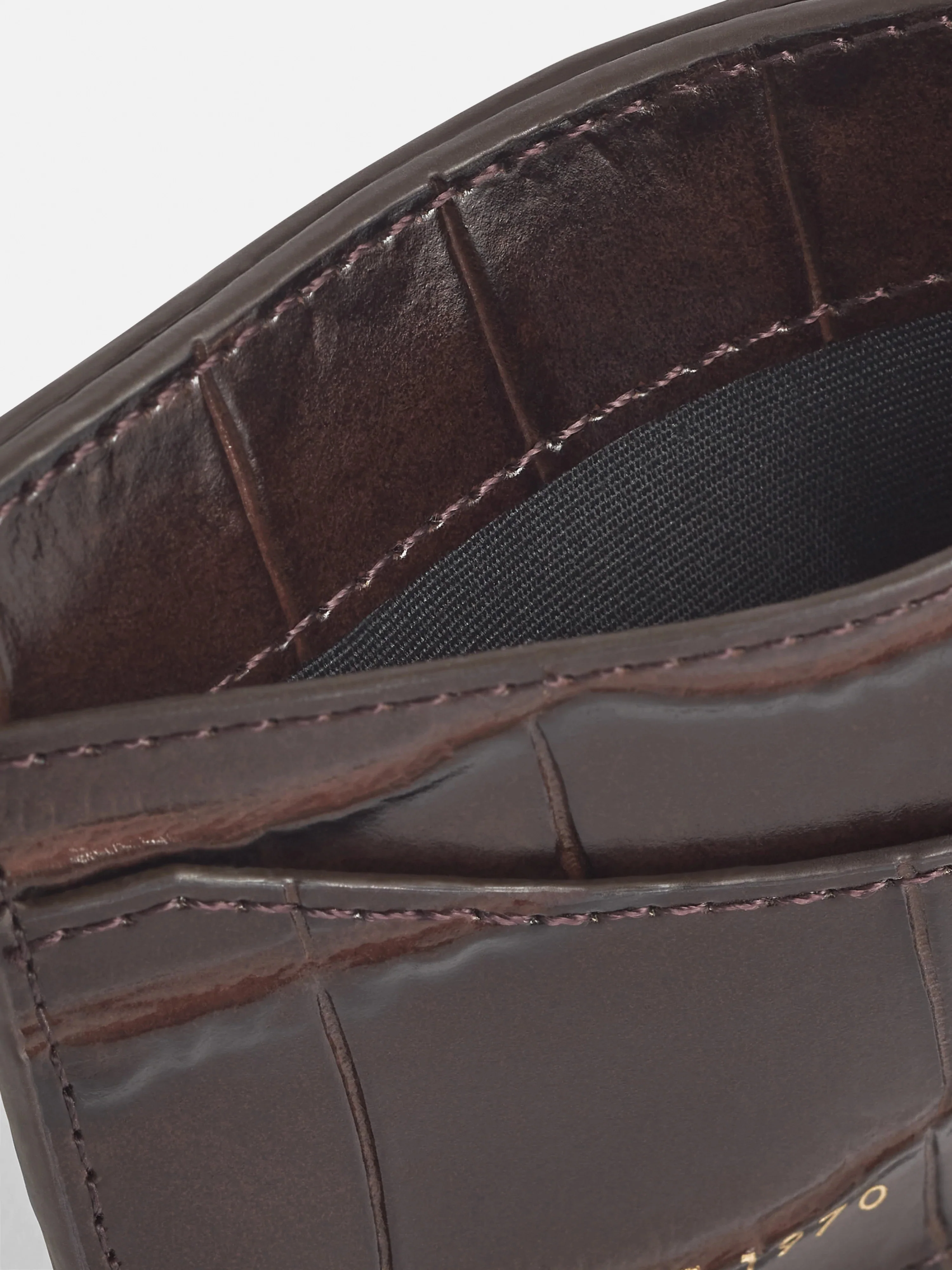 Leather Card Holder | Chocolate - Image 4