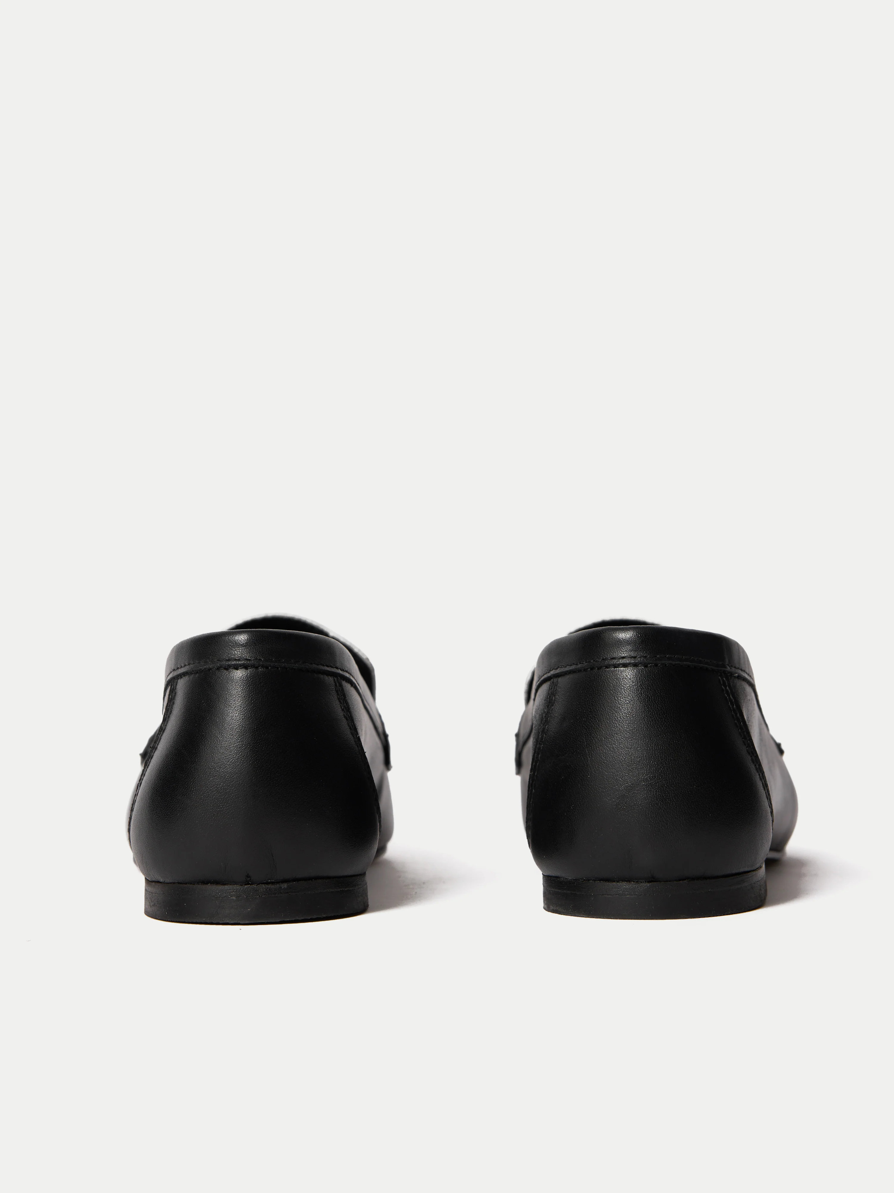 Leather Contrast Loafer | Monochrome - Image 5