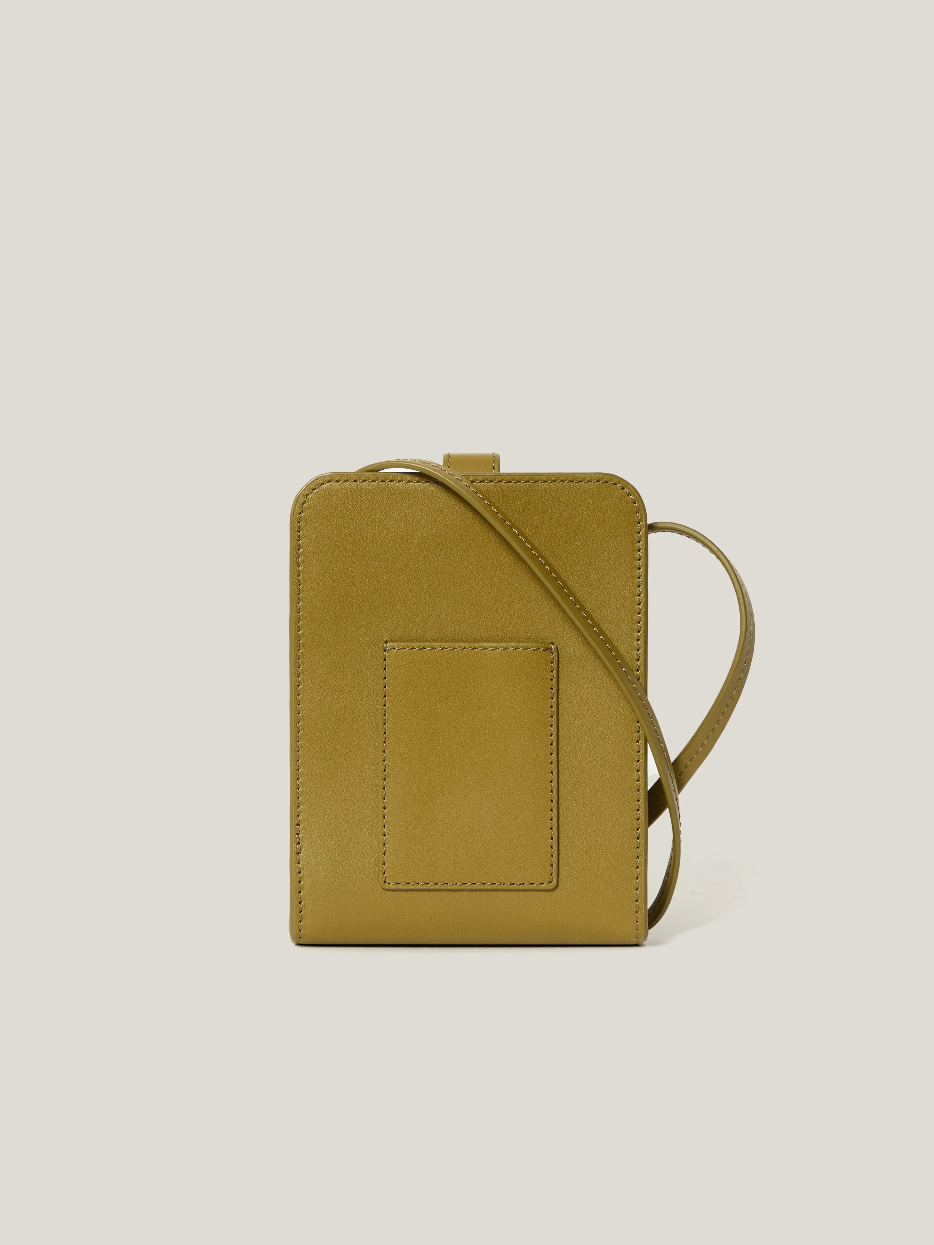 Leather Crossbody Phone Bag | Green - Image 4