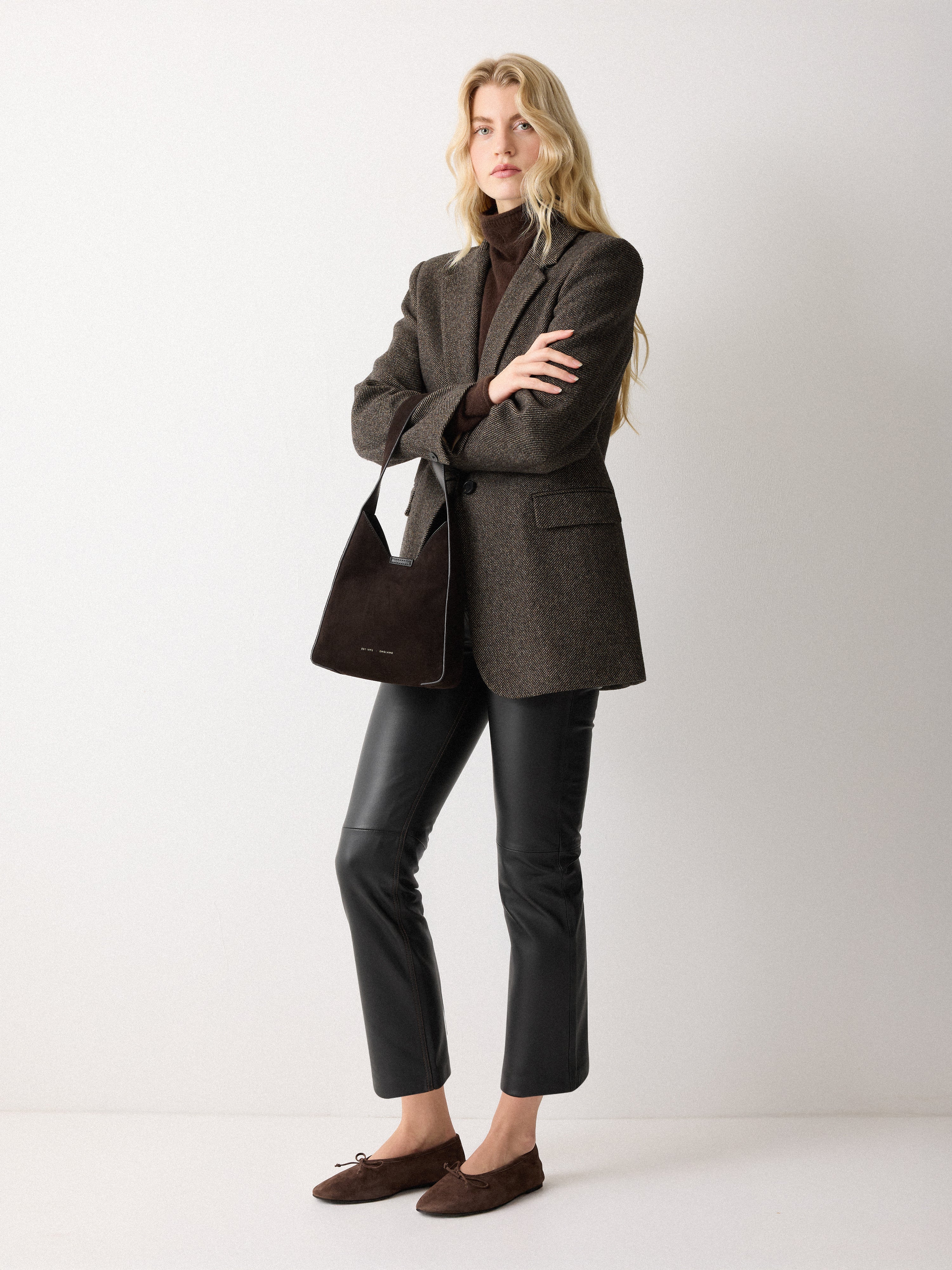 Leather Lea Trouser | Black