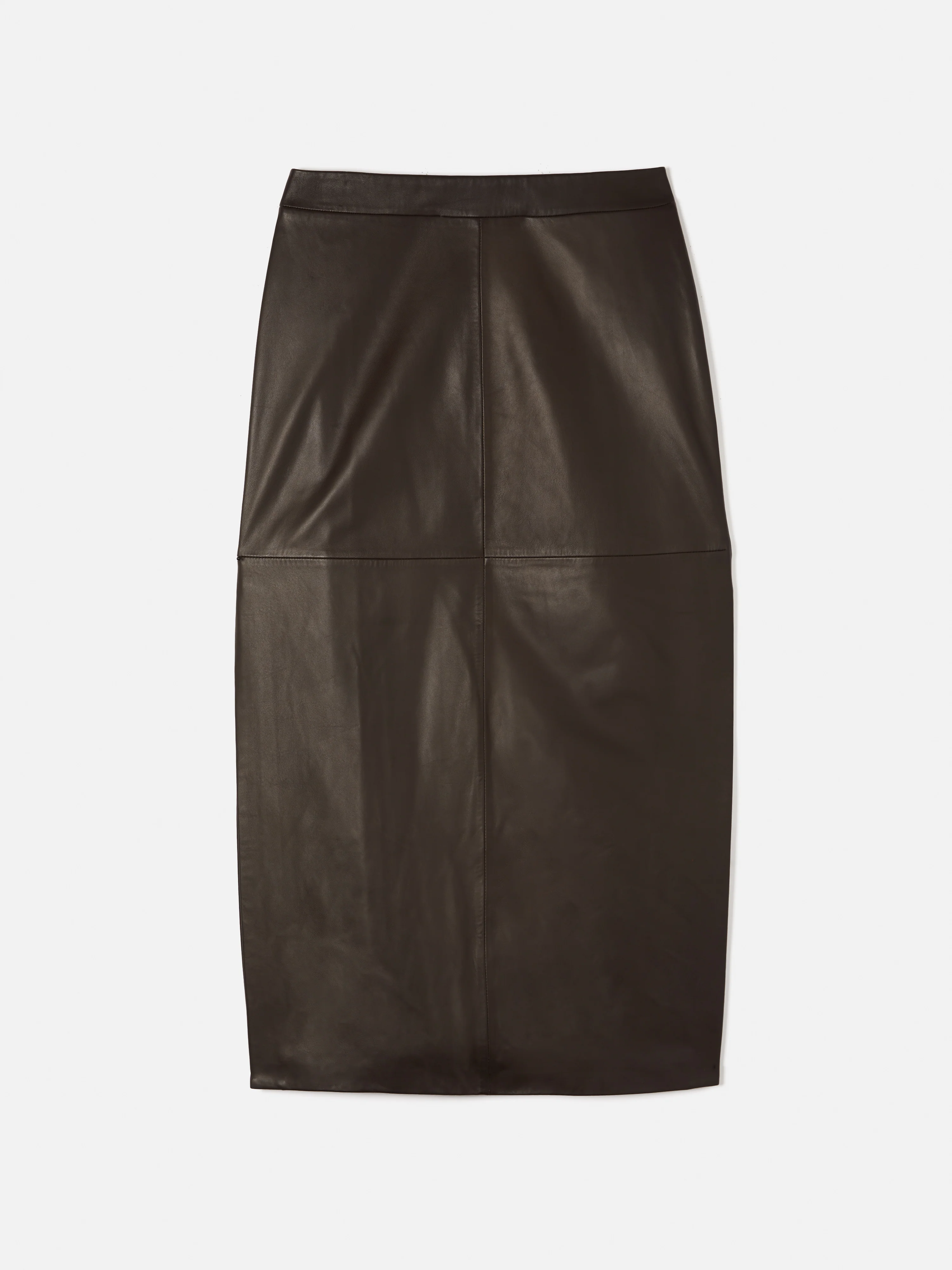 Leather Maxi Skirt | Chocolate - Image 7