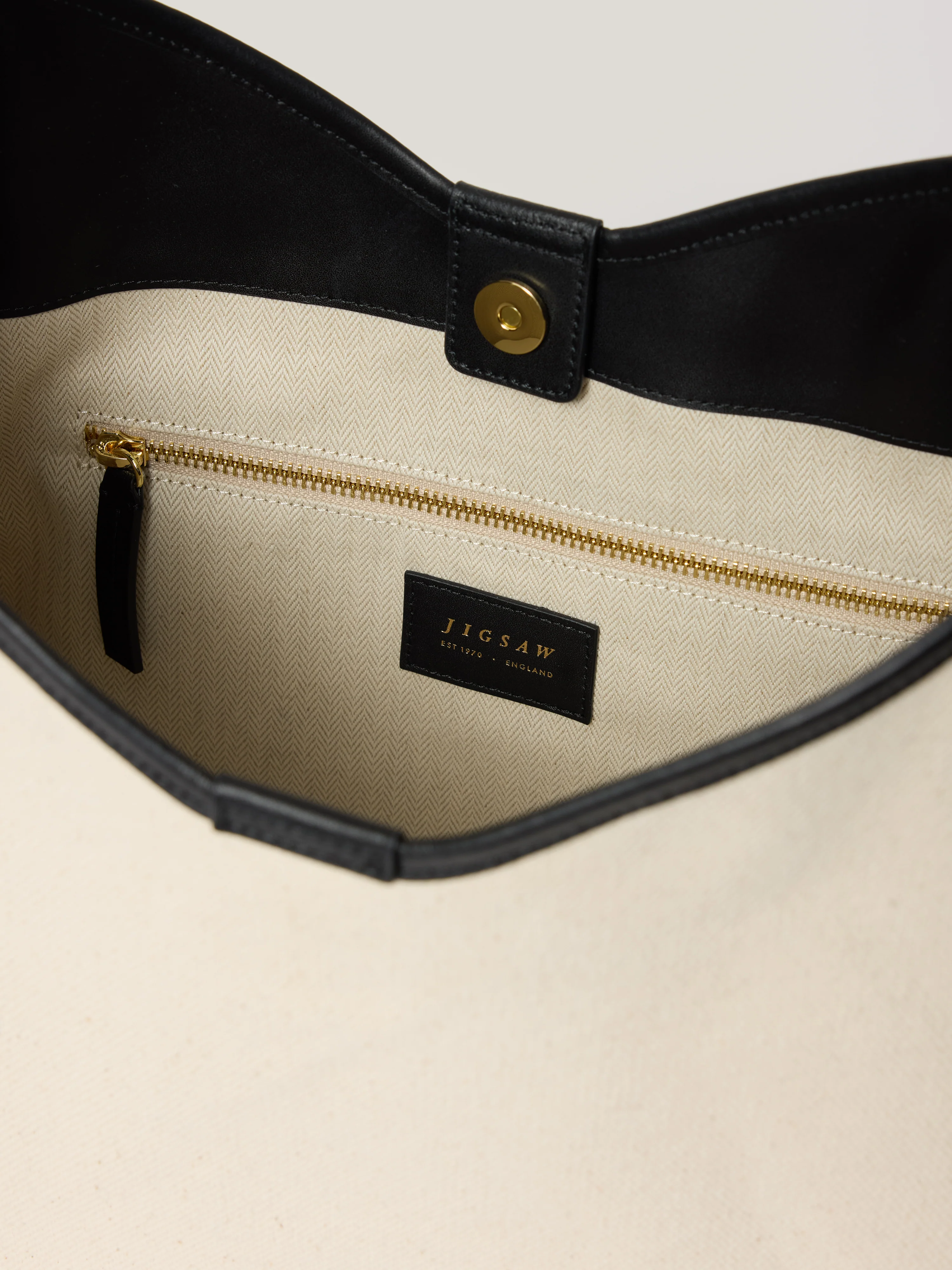 Leather Trim Canvas Heckfield | Natural - Image 5