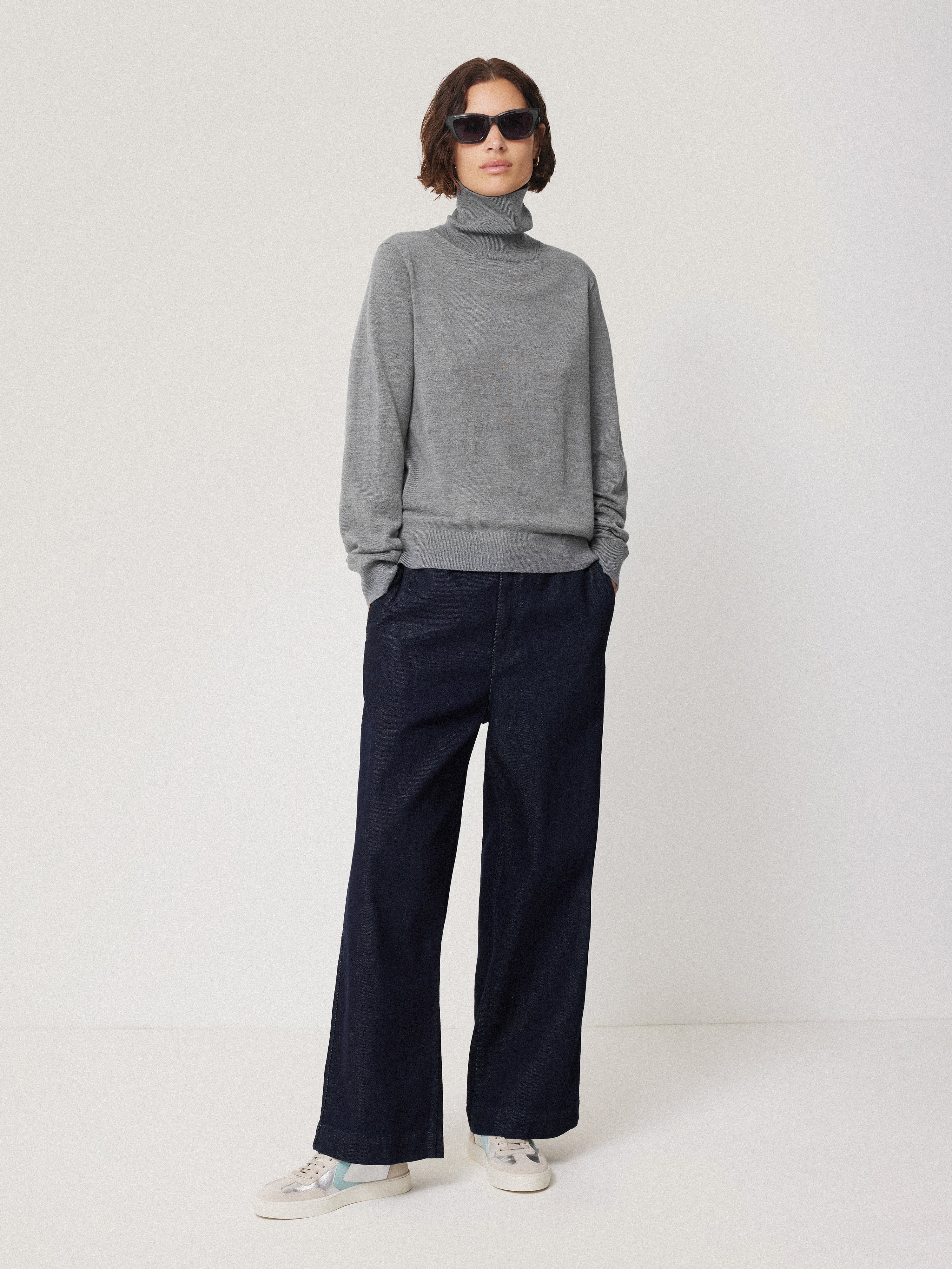 Lightweight Merino Polo | Grey - Image 6