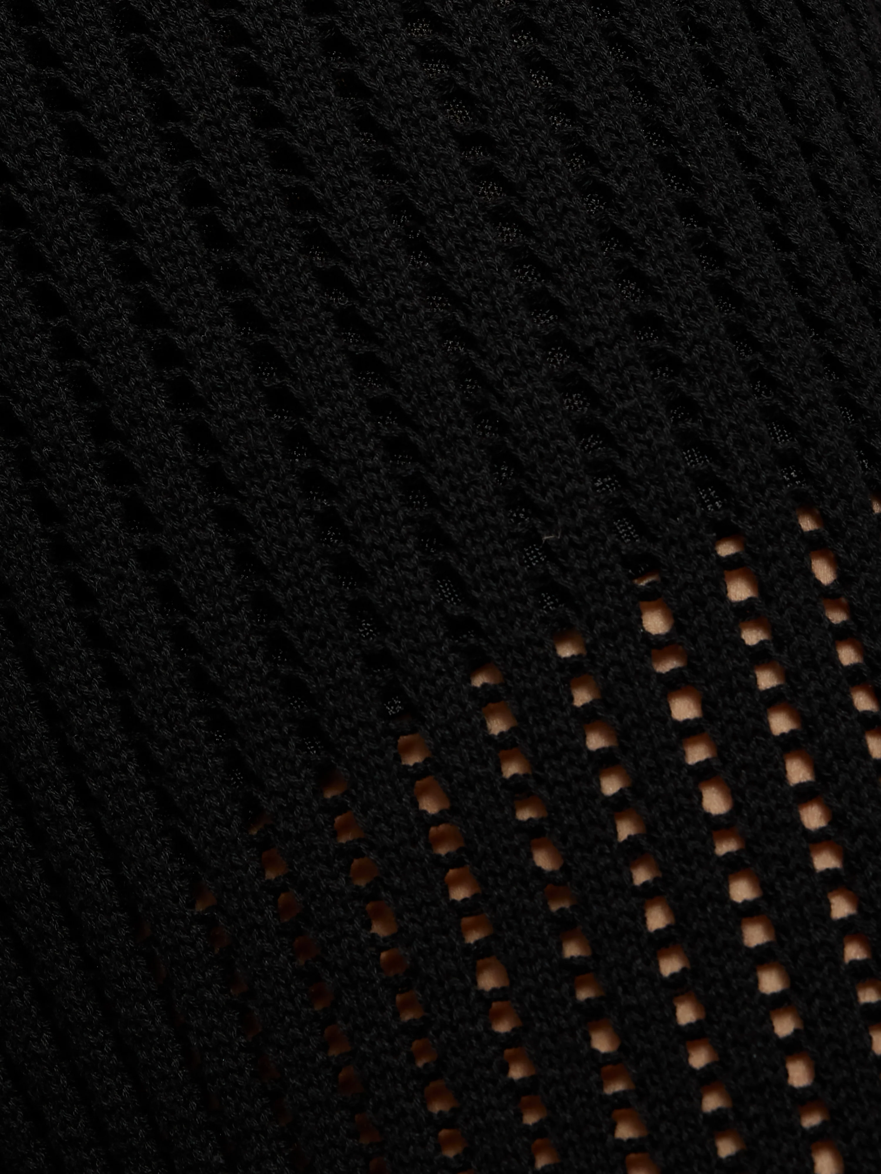 Linear Pointelle Trouser | Black - Image 9