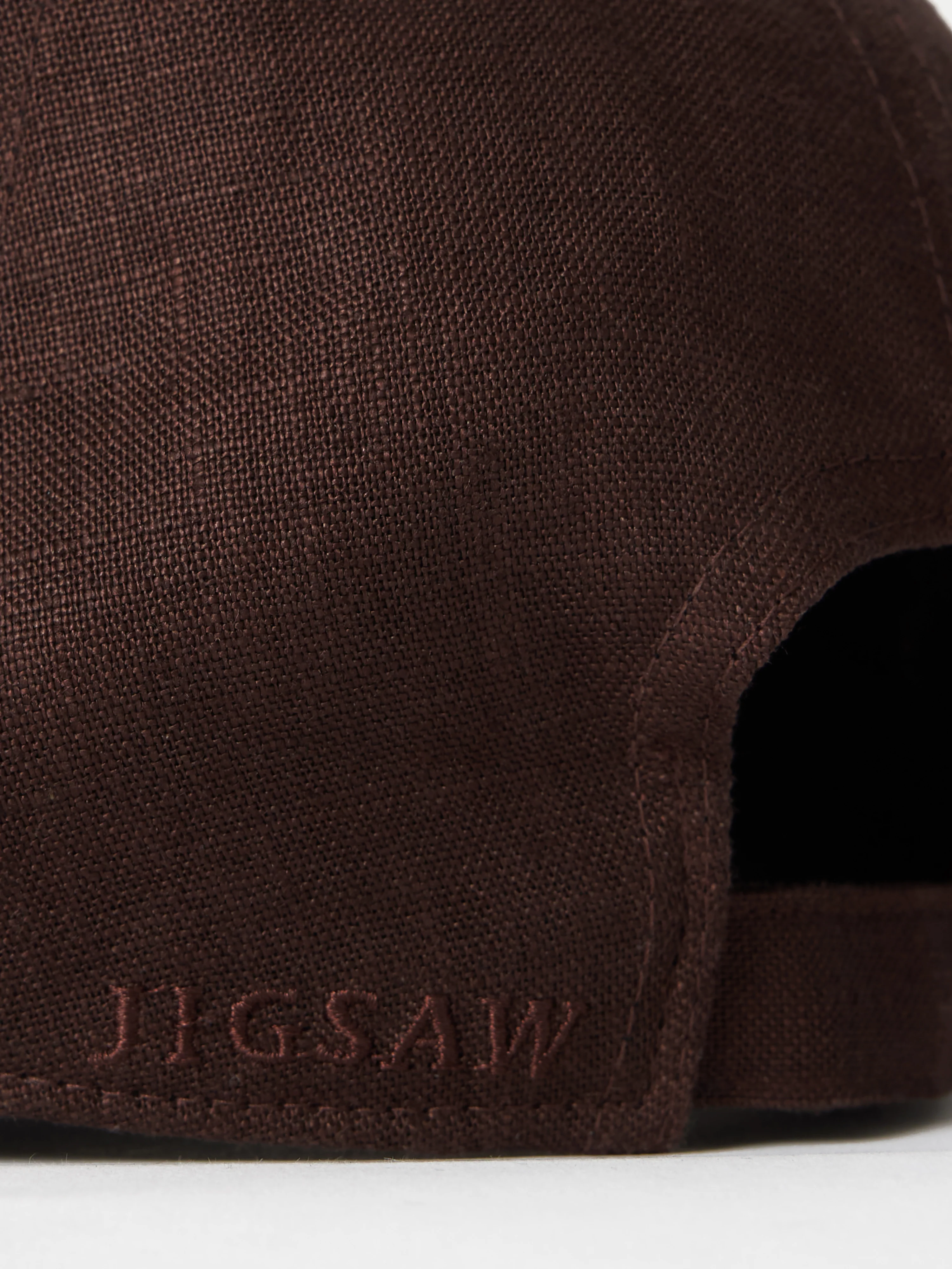 Linen Baseball Cap | Brown - Image 3