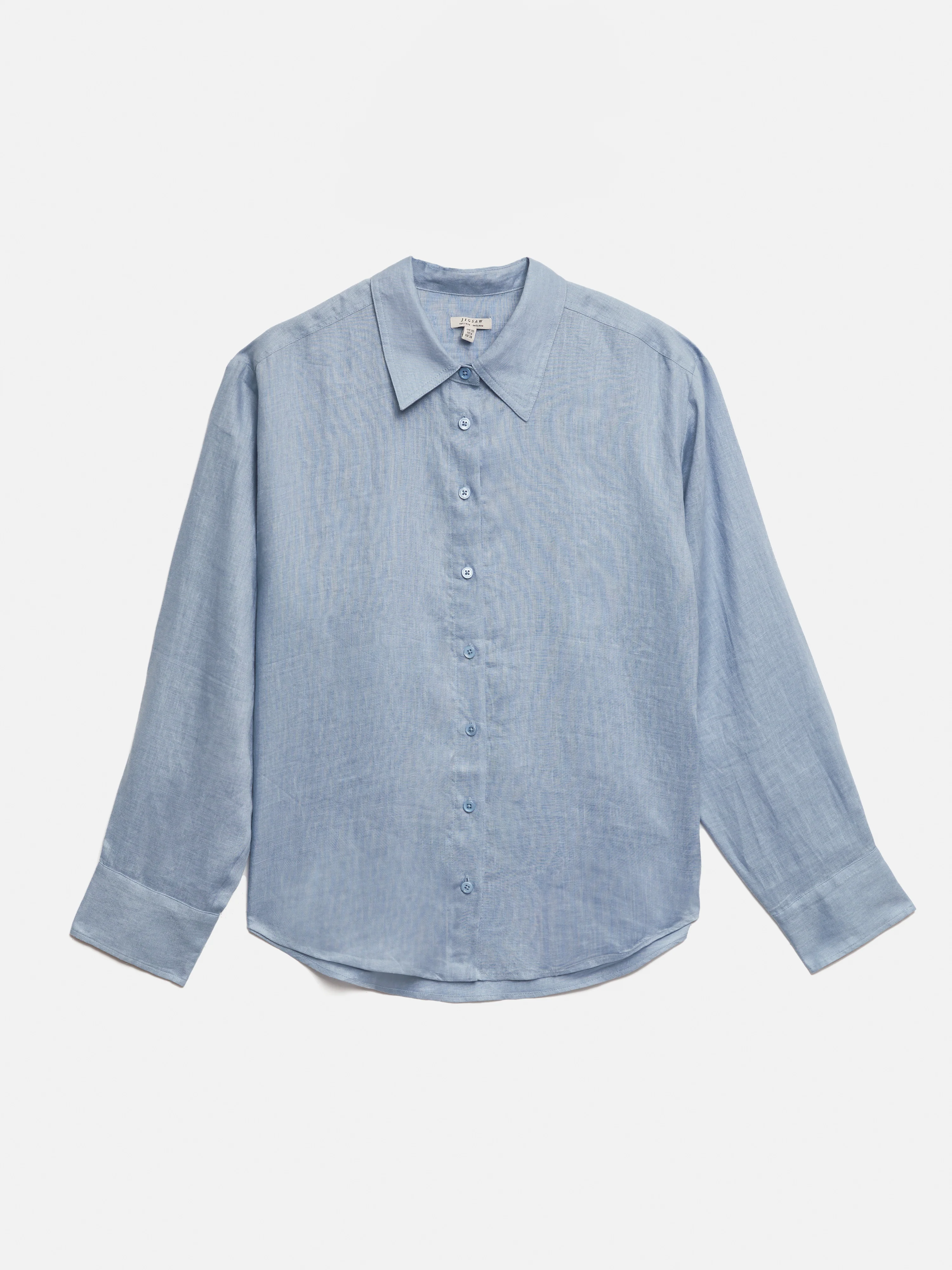 Linen Casual Shirt | Blue - Image 9