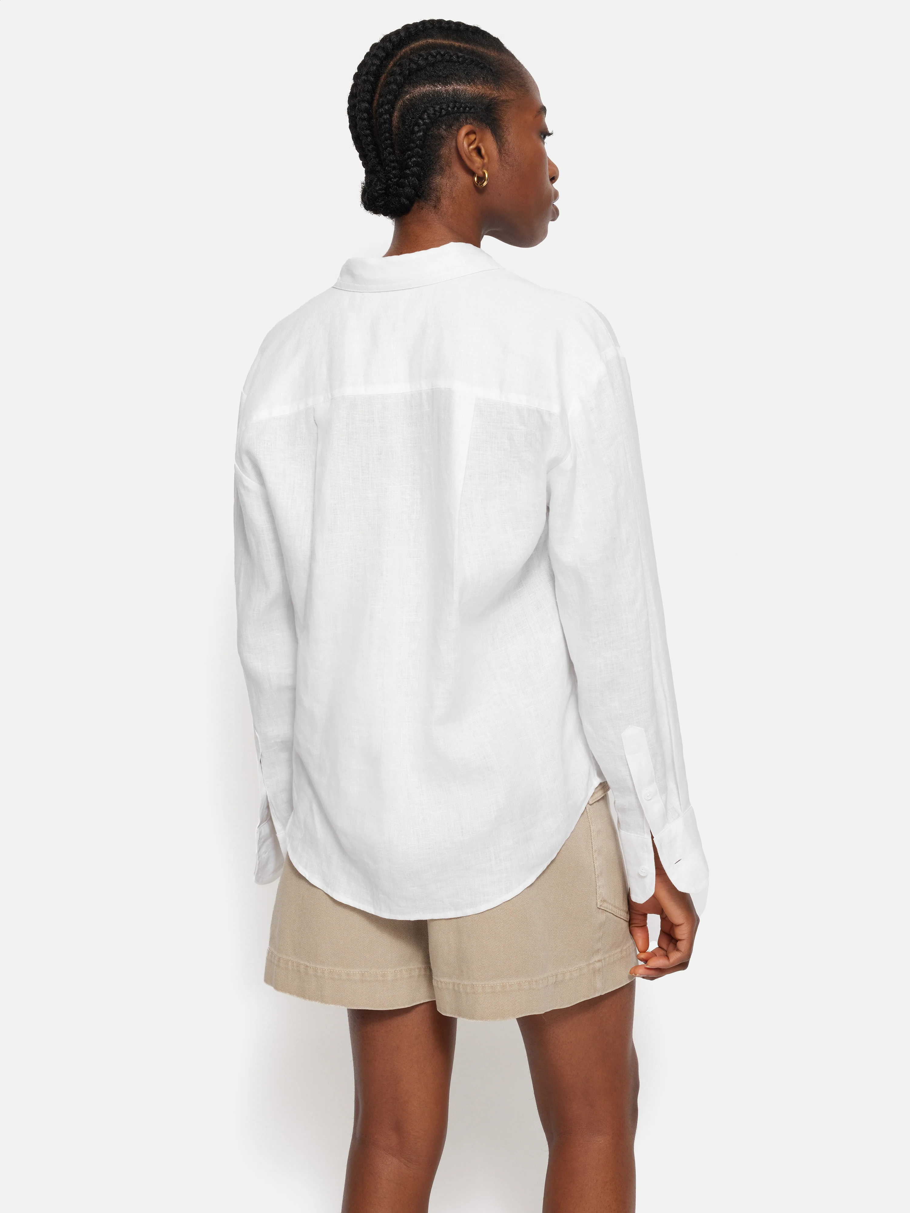 Linen Casual Shirt | White - Image 5