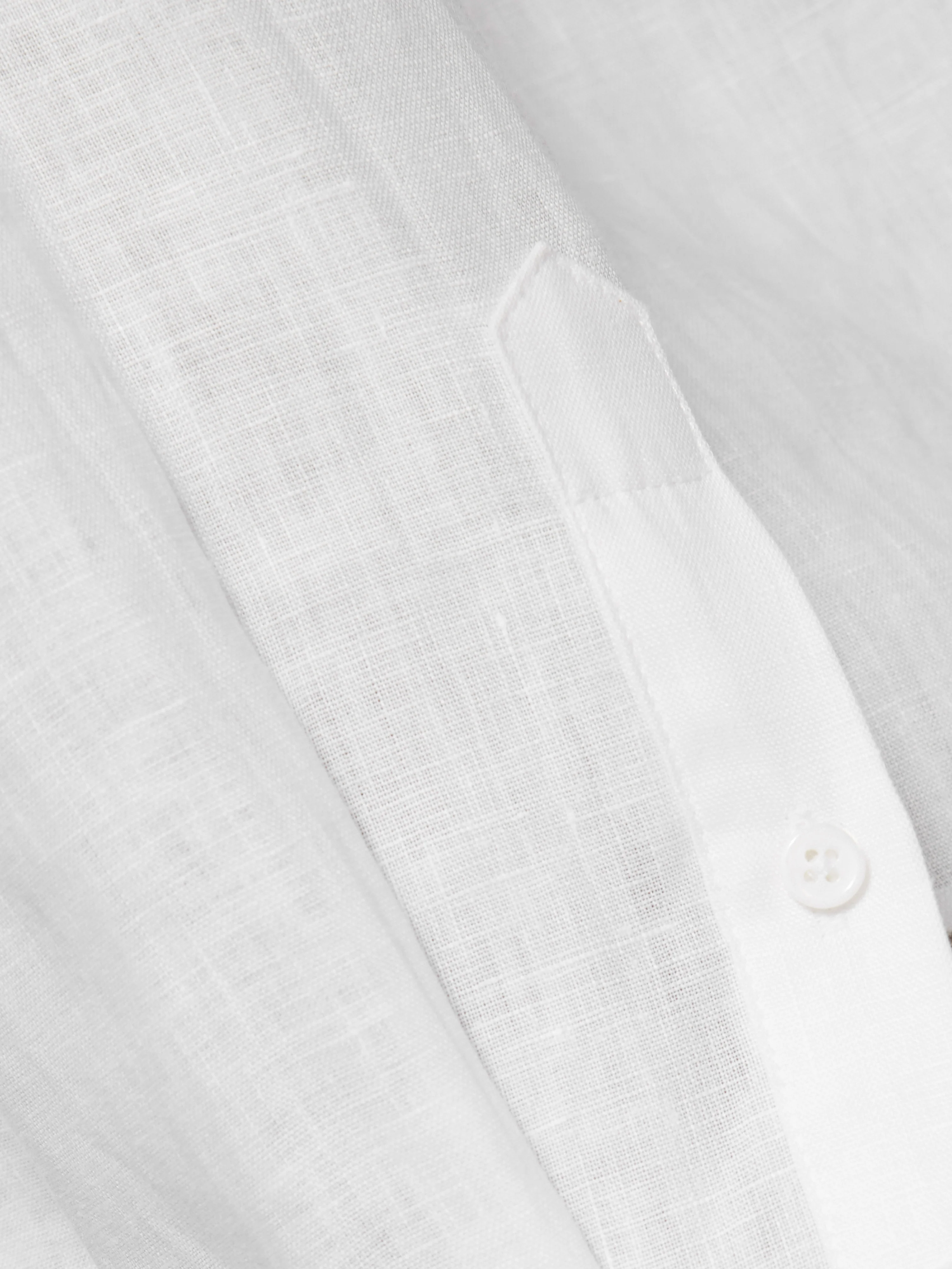 Linen Casual Shirt | White - Image 8