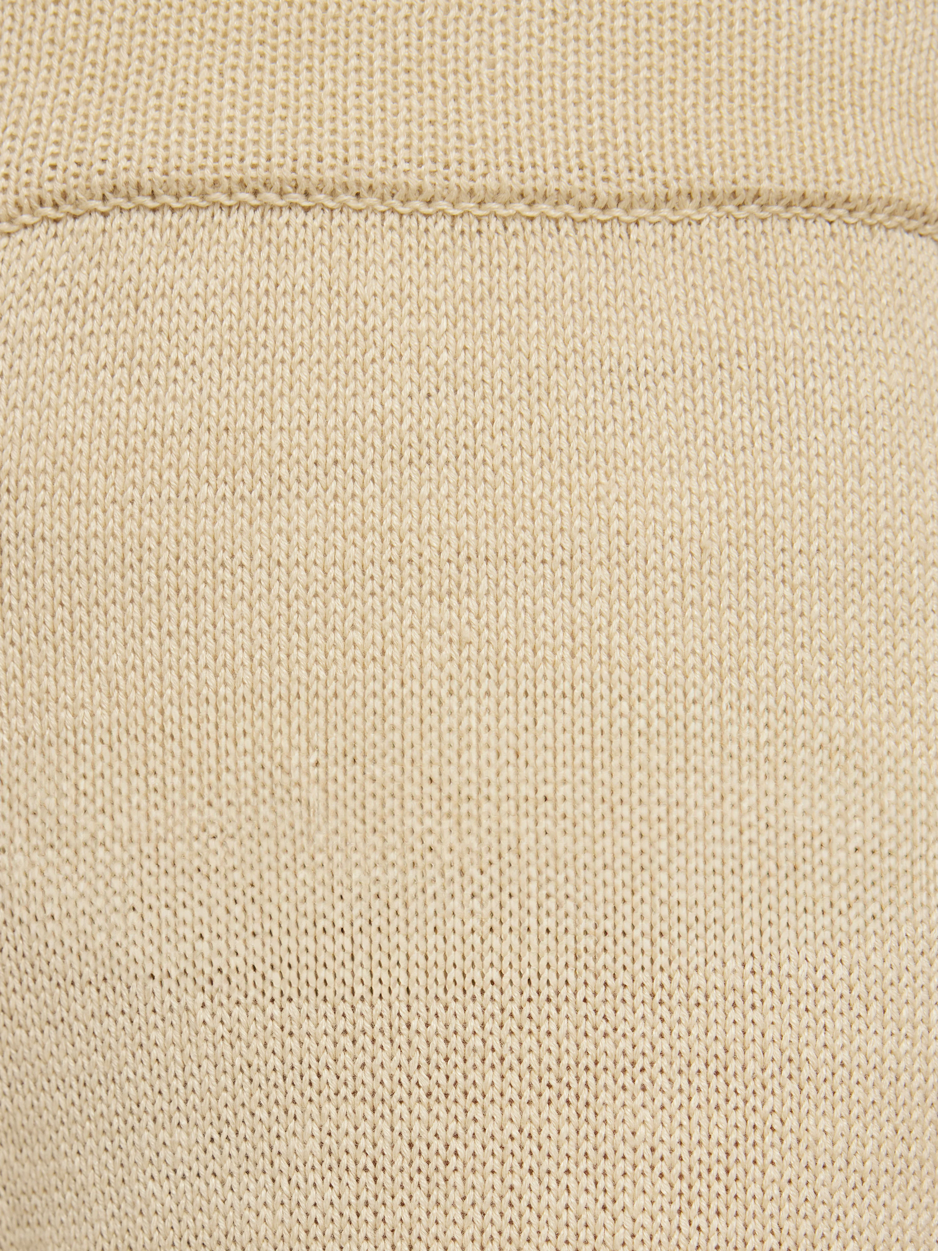 Linen Cotton Knitted Trouser | Cream - Image 7
