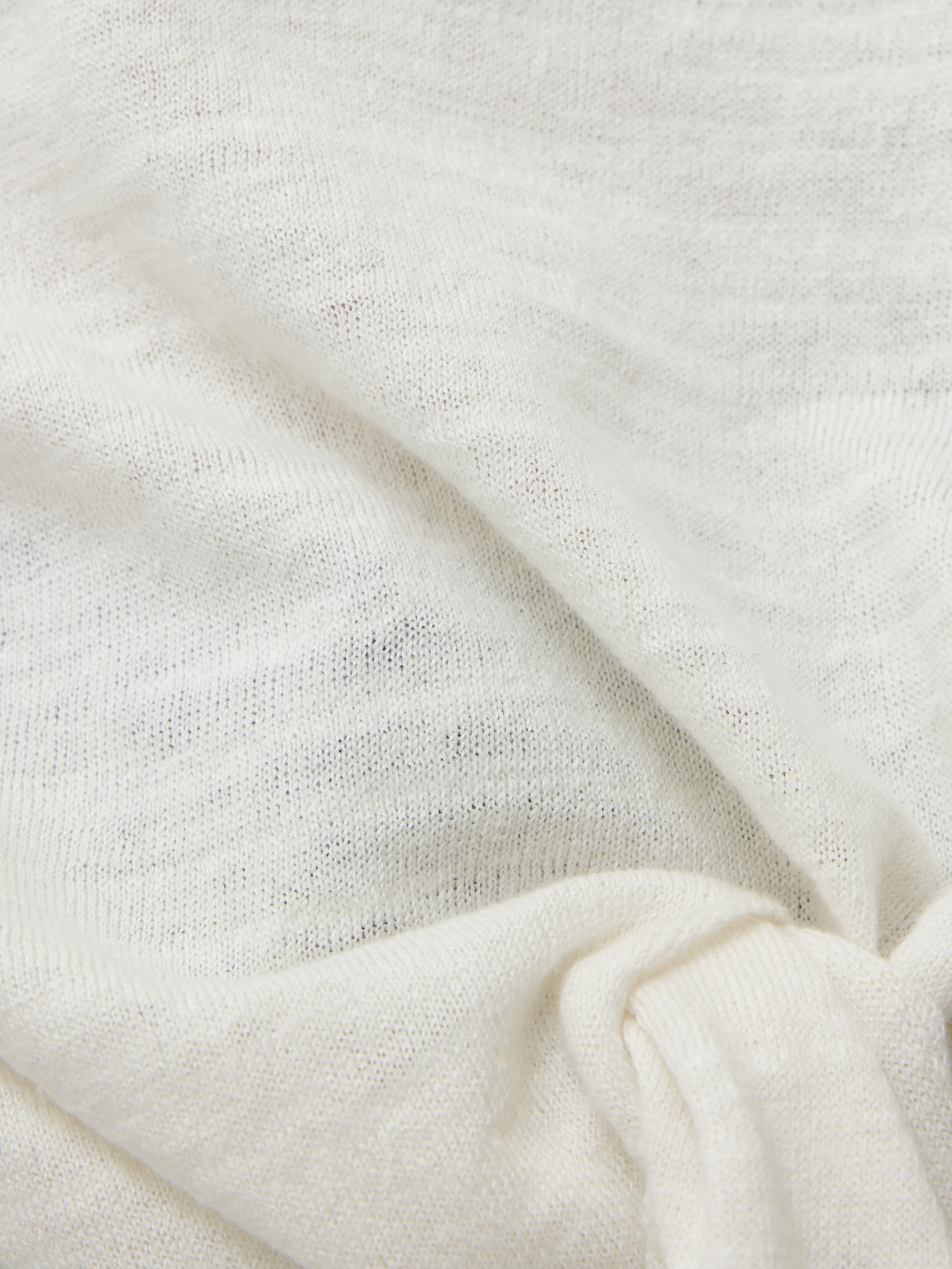 Linen Cotton Tie Top | Ivory - Image 8