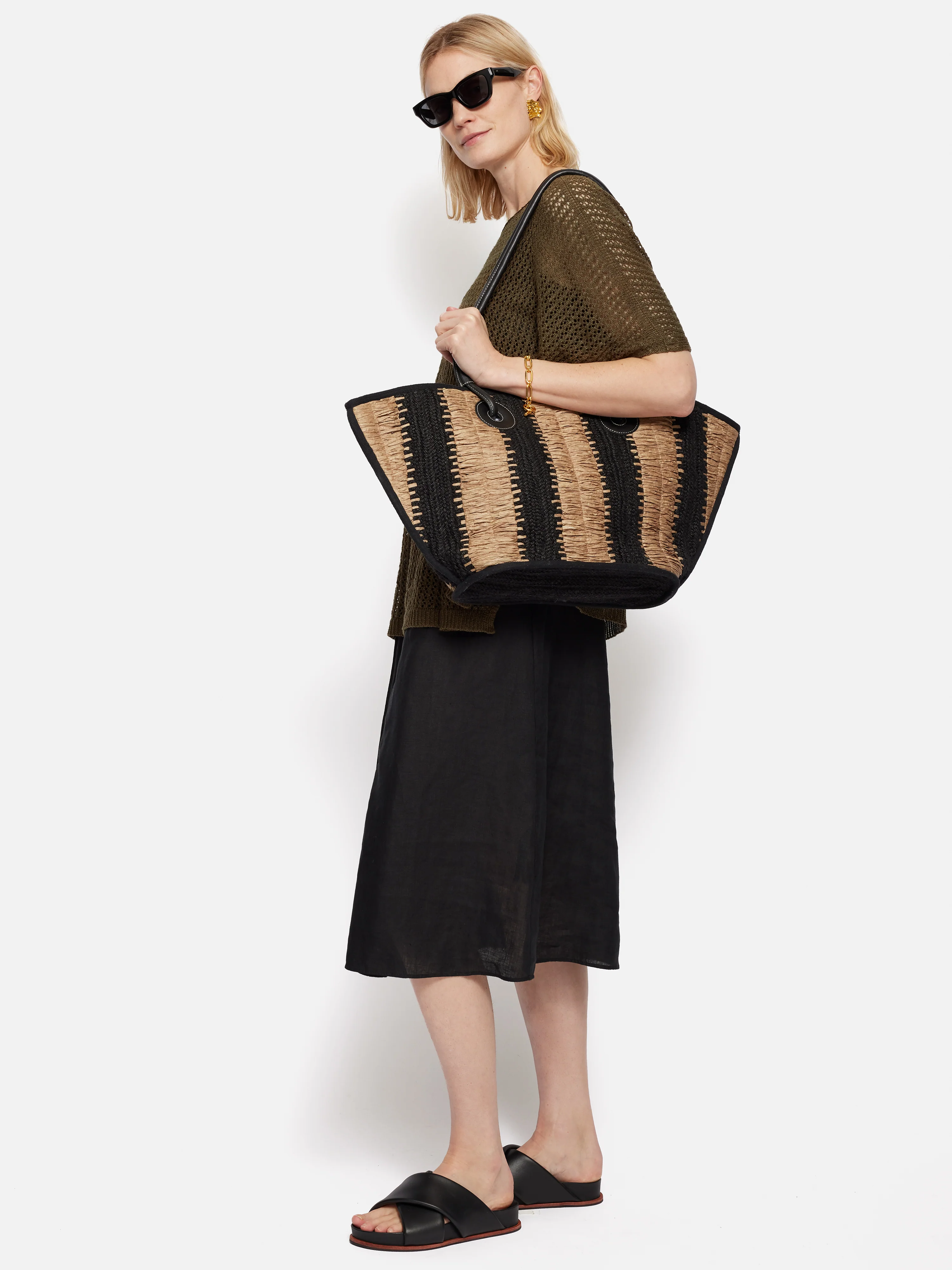Linen Poncho | Khaki - Image 6