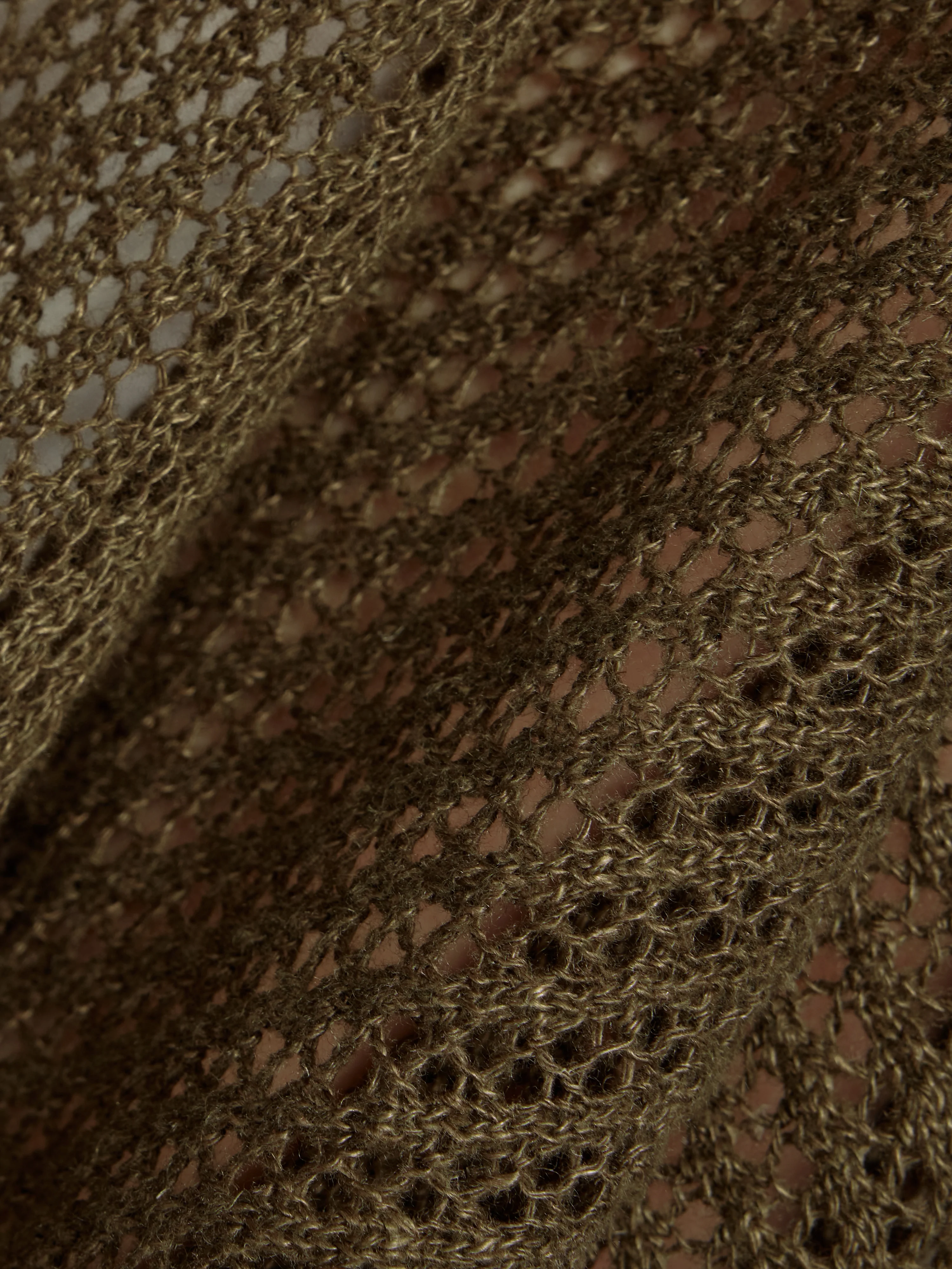 Linen Poncho | Khaki - Image 7