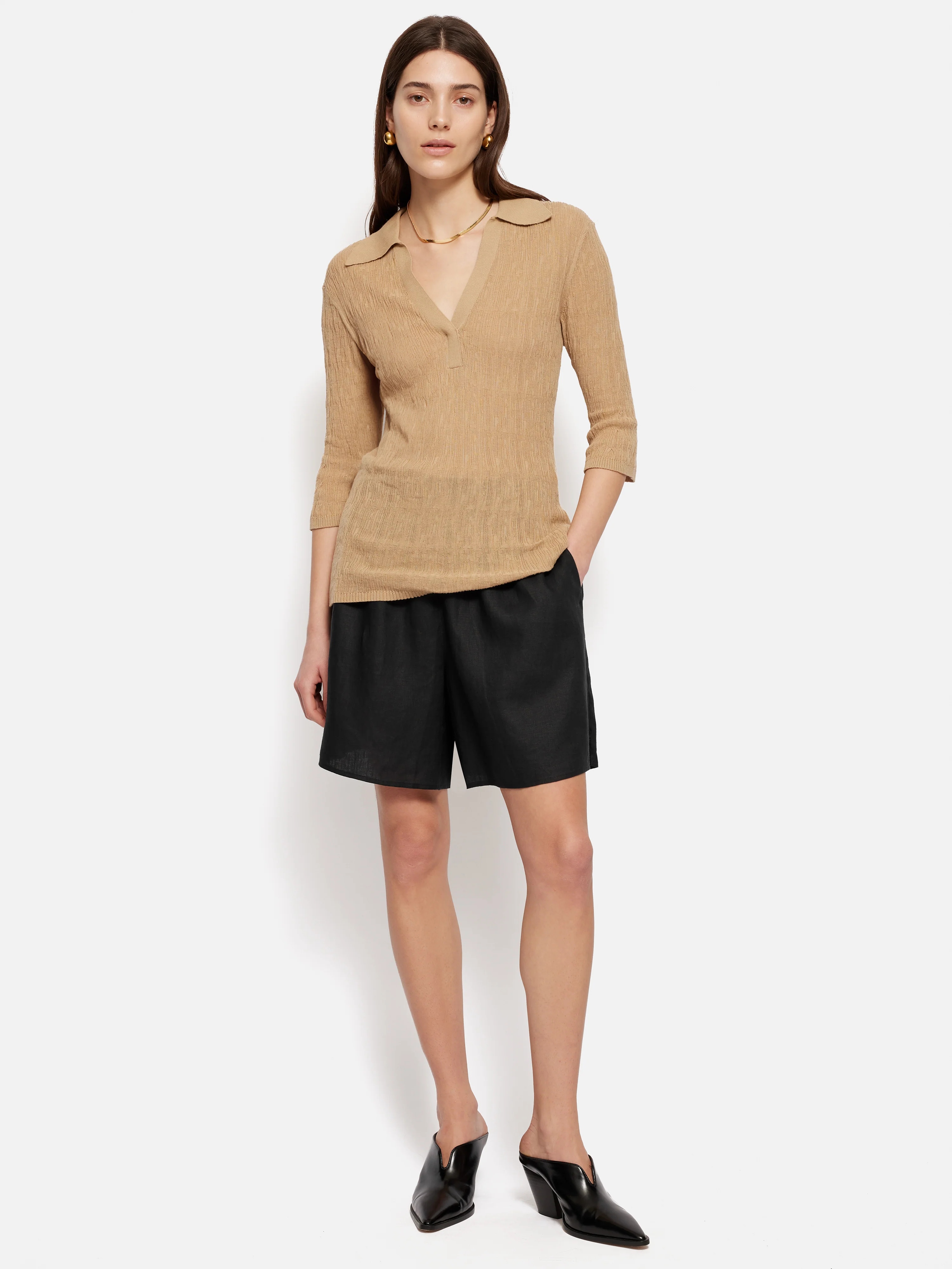 Linen Short | Black - Image 3