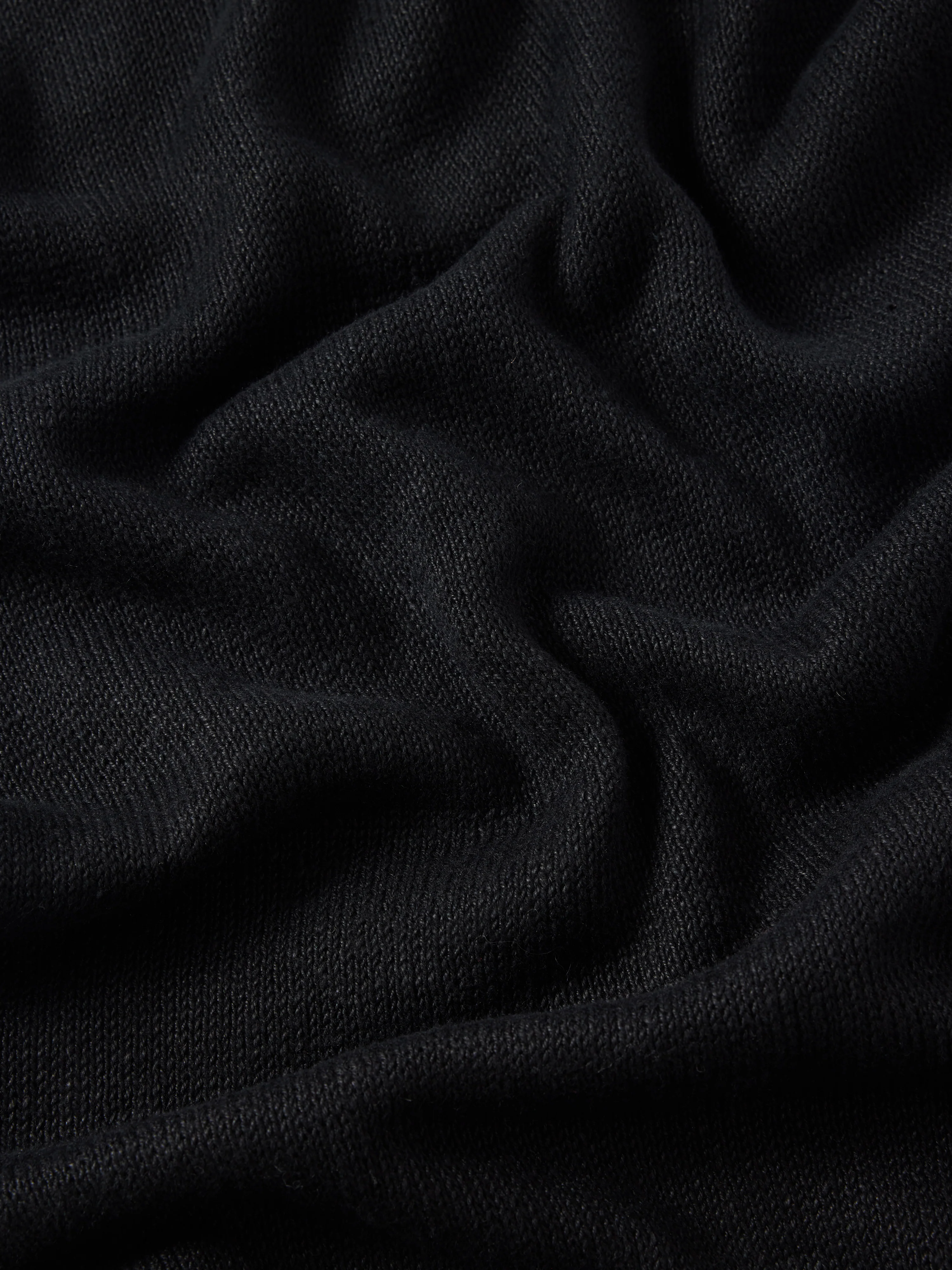 Linen Slub Knitted Skirt | Black - Image 7
