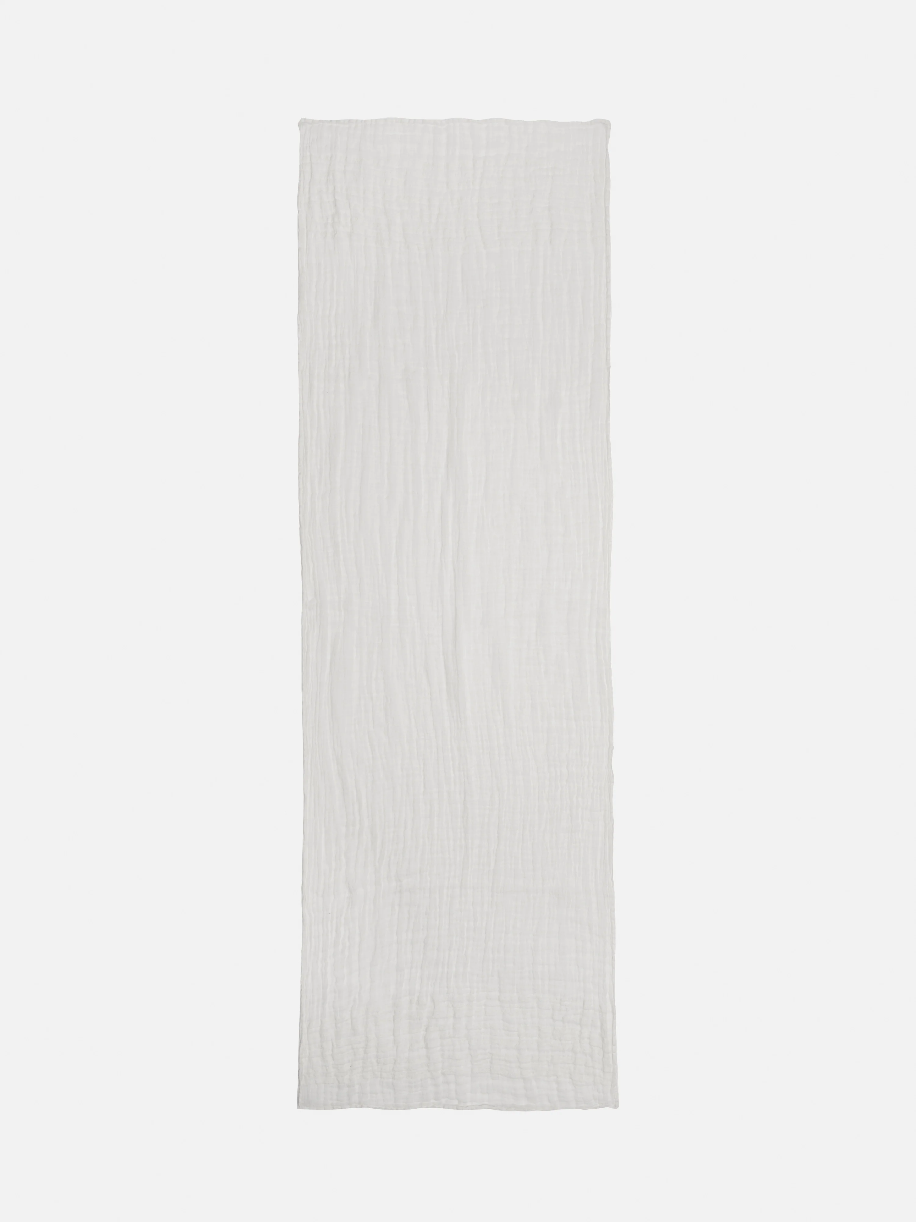 Linen Woven Scarf | White - Image 3
